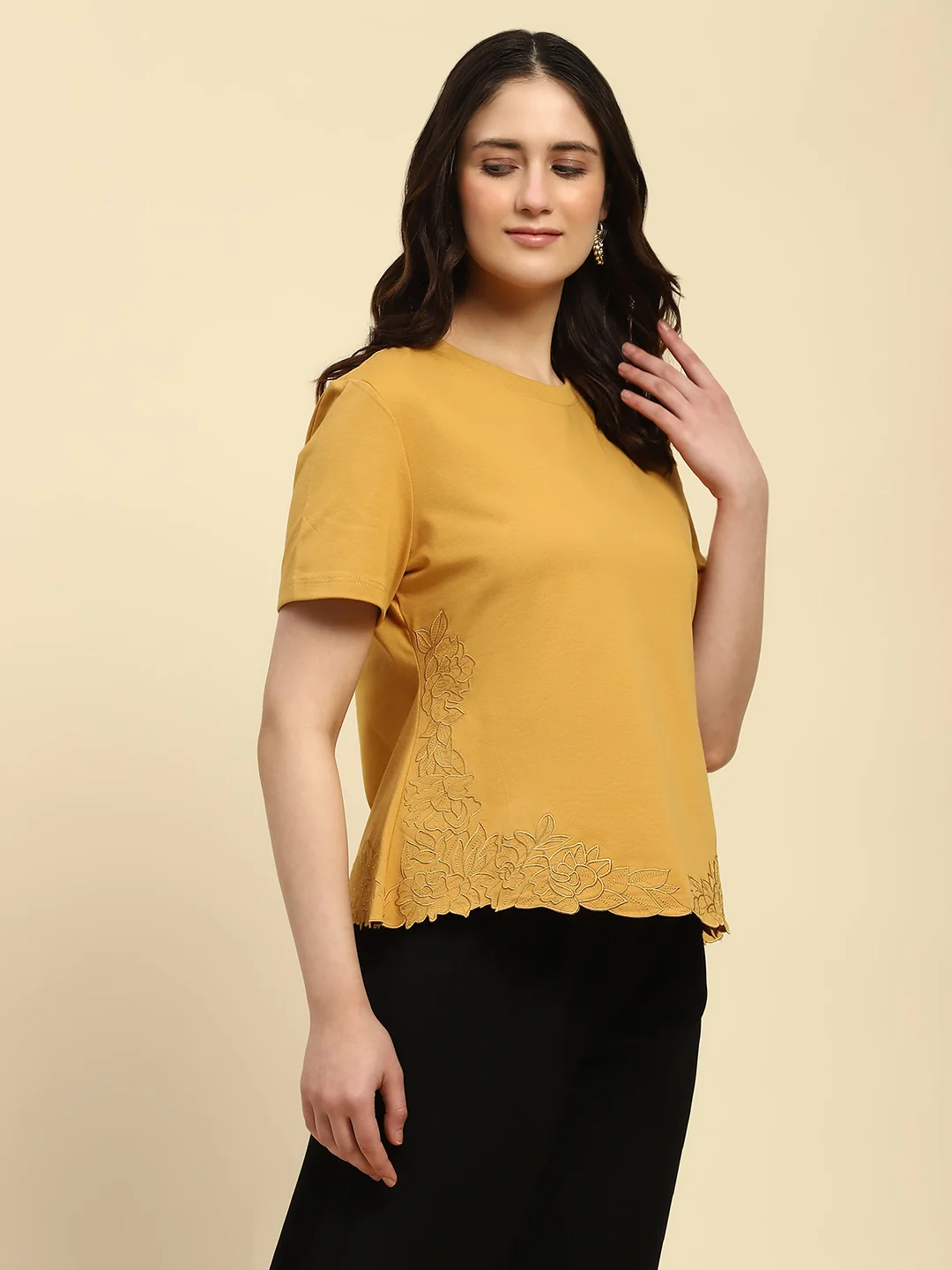 Embroidered UV Protection Cotton Top - Image 11