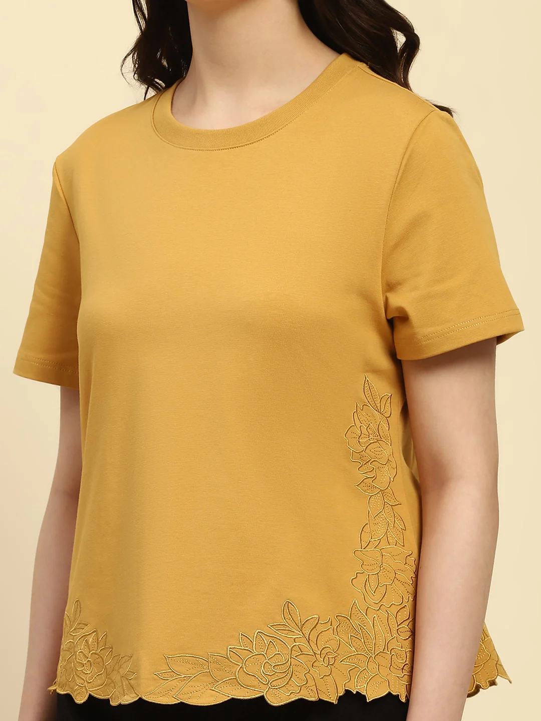 Embroidered UV Protection Cotton Top - Image 13
