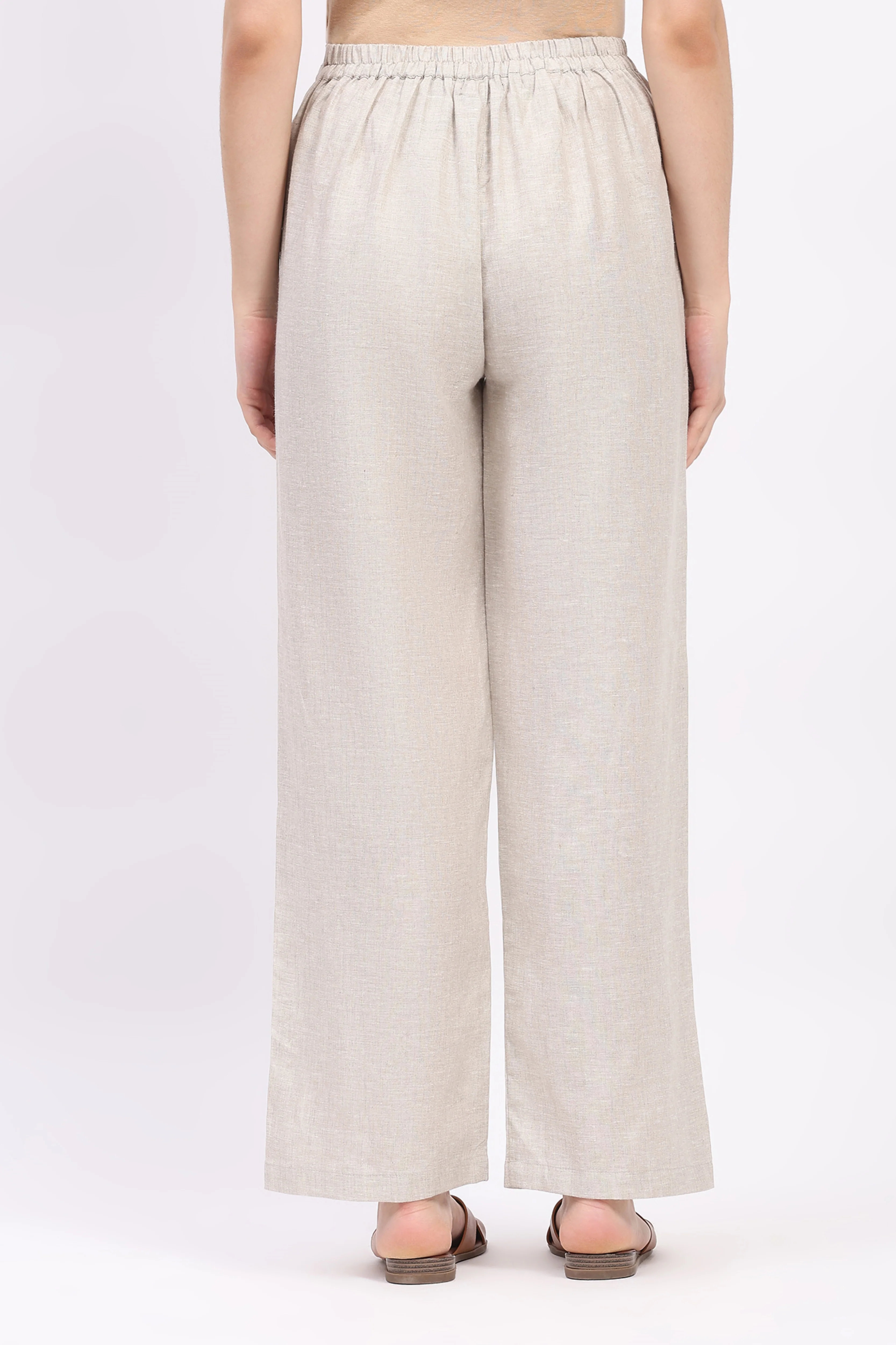 Natural Linen Relaxed Fit Lower - Image 4