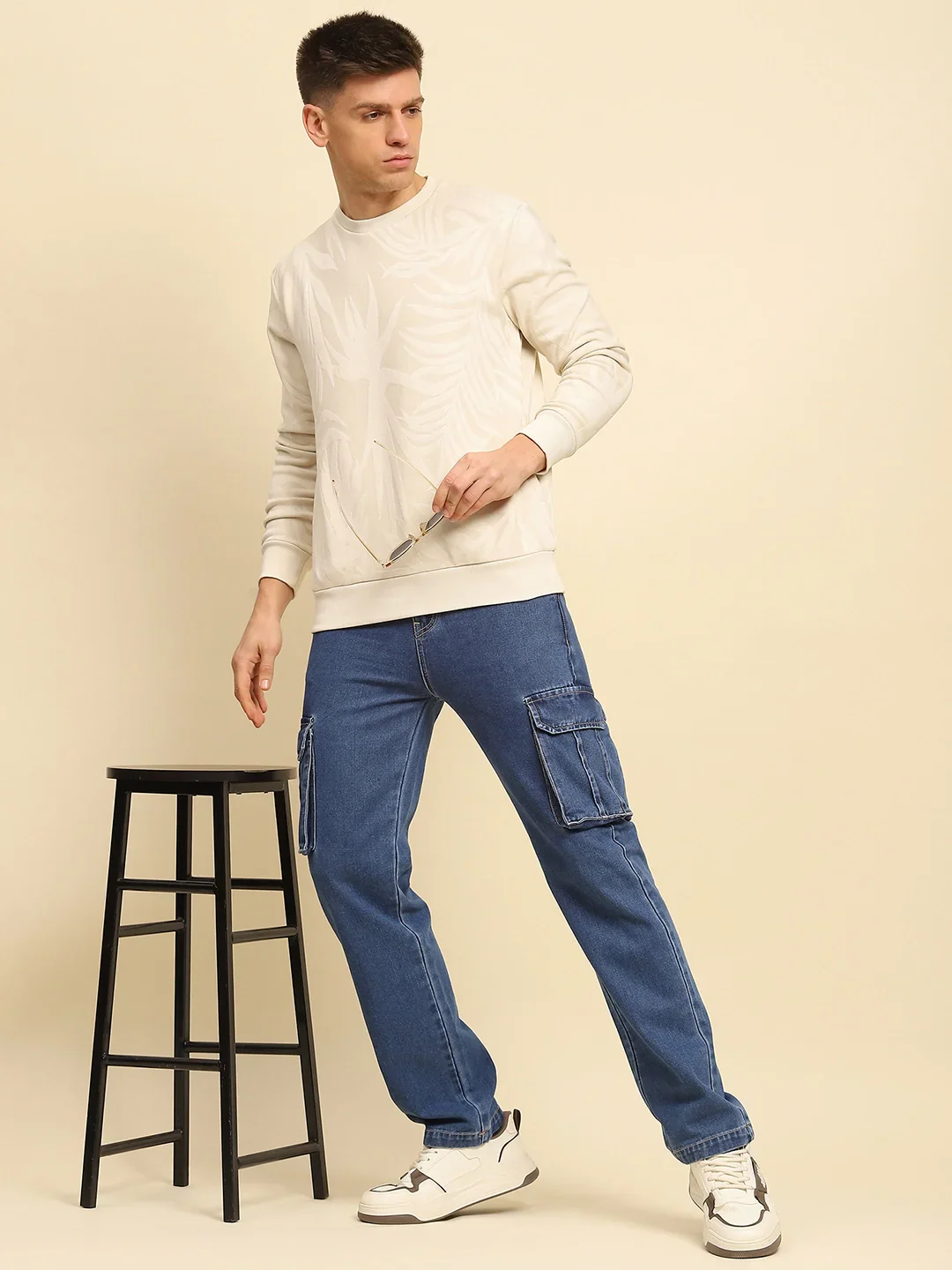 Natural Textured Sweatshirt - Image 12