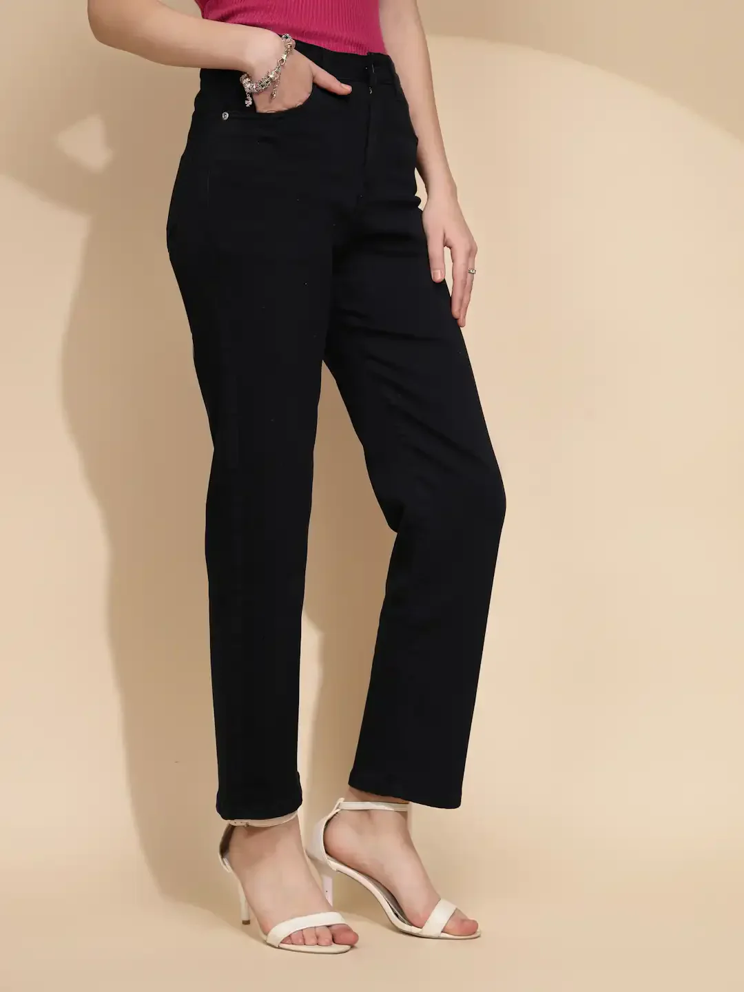 Navy Blue Cotton Blend Trouser - Image 11