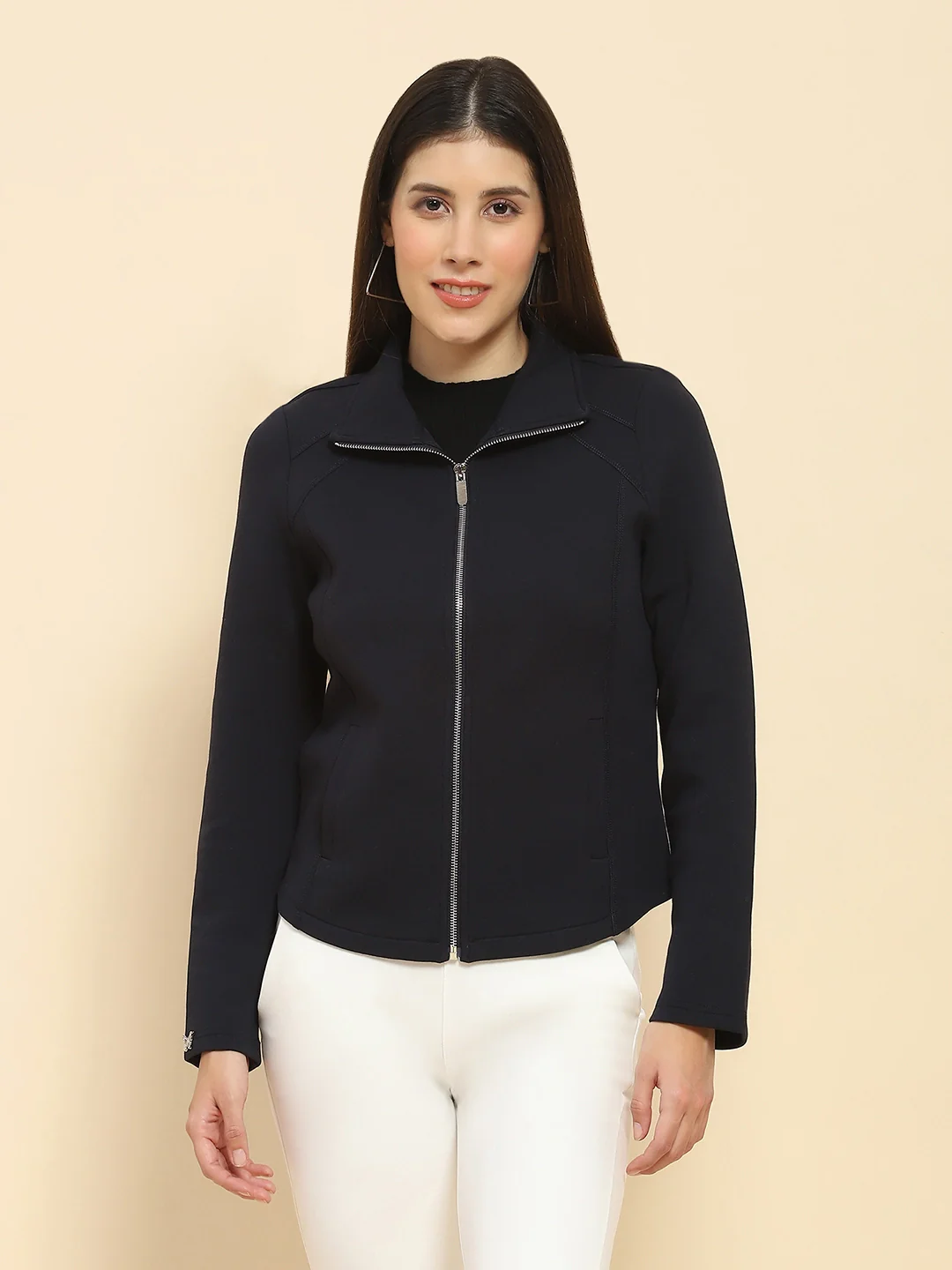 Navy Solid Sweatshirt - Image 13