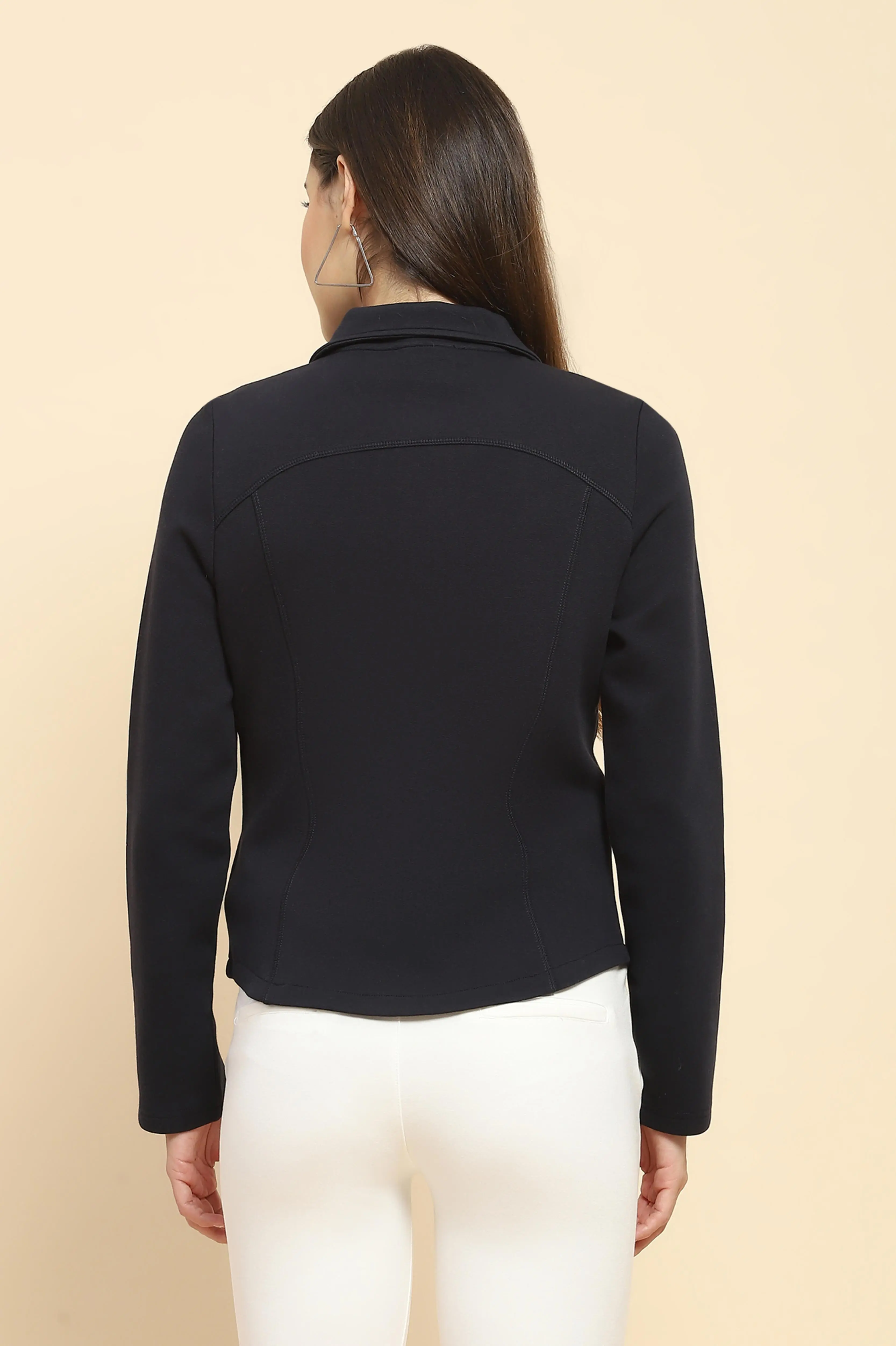 Navy Solid Sweatshirt - Image 4