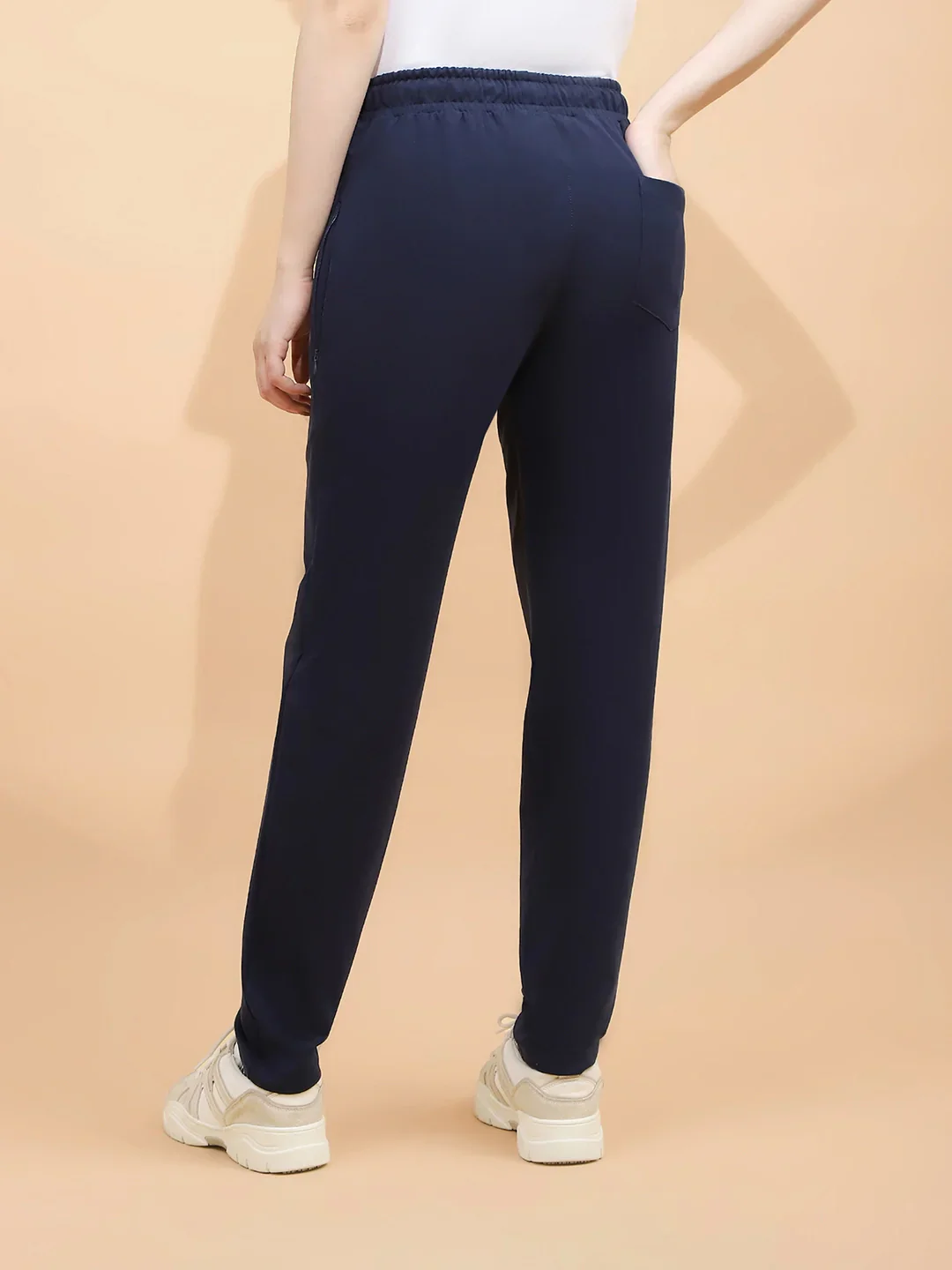 Blue Cotton Blend Regular Fit Lower - Image 13