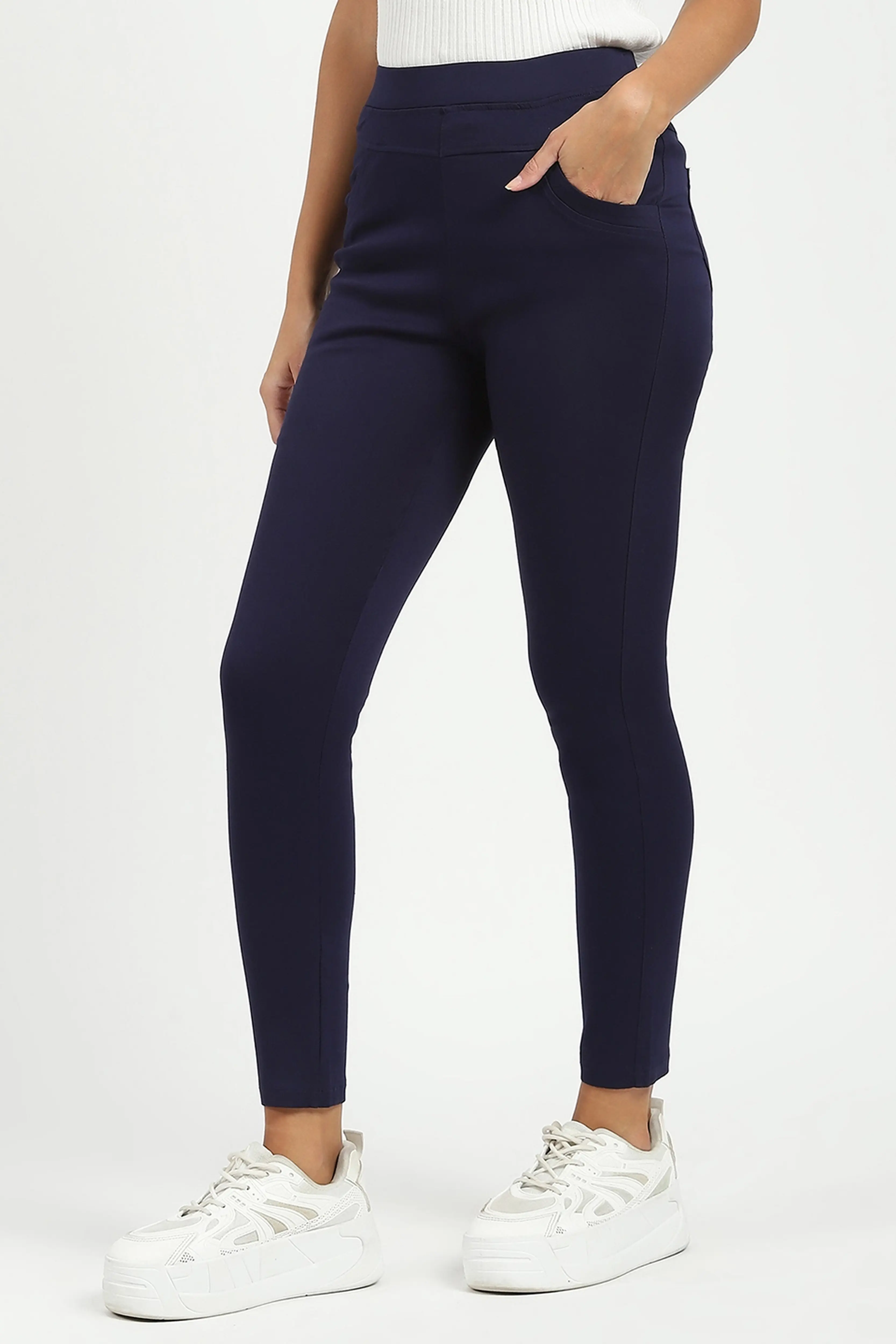 Navy Blue Stretchable Jegging - Image 3
