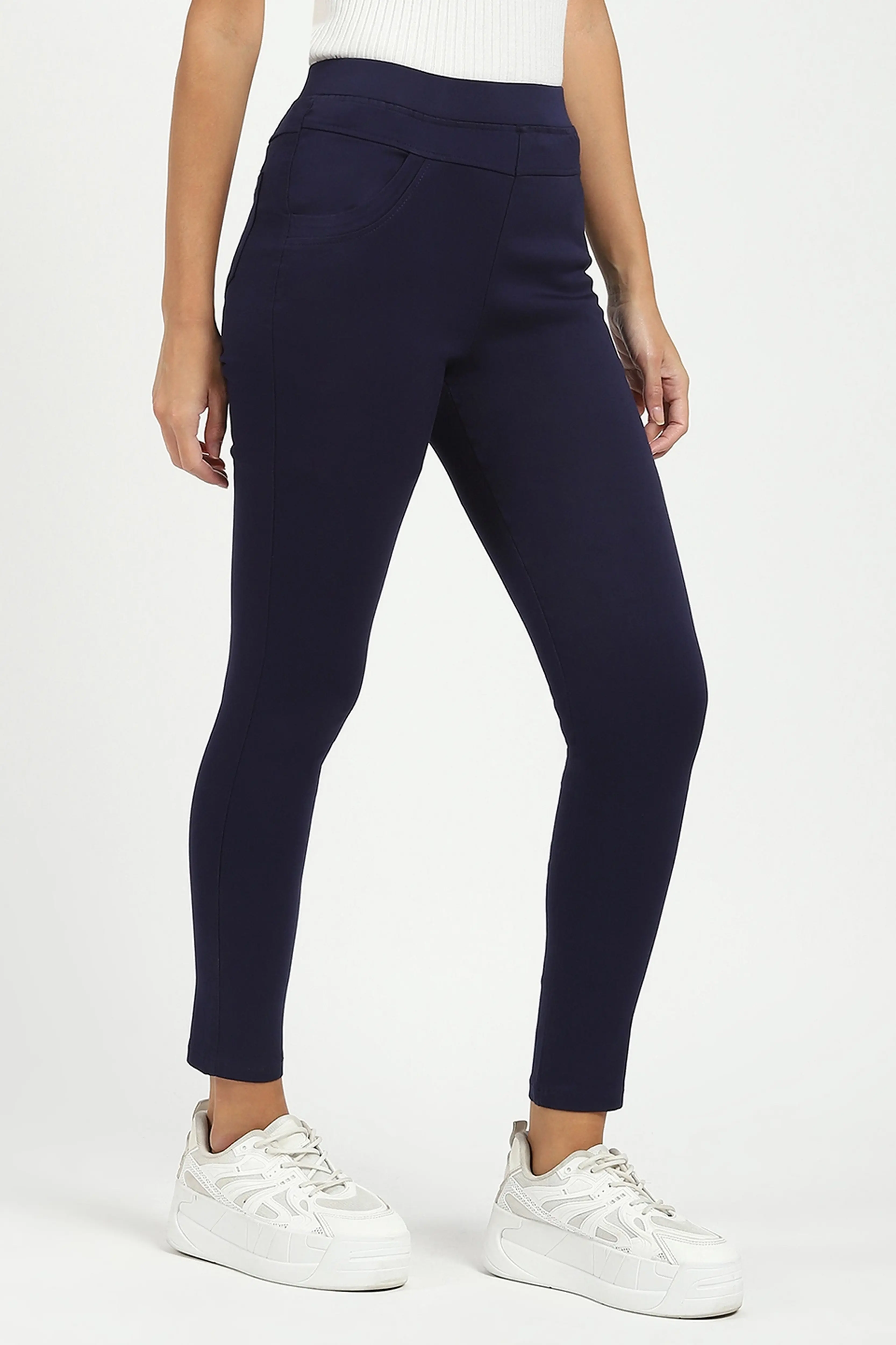 Navy Blue Stretchable Jegging - Image 4