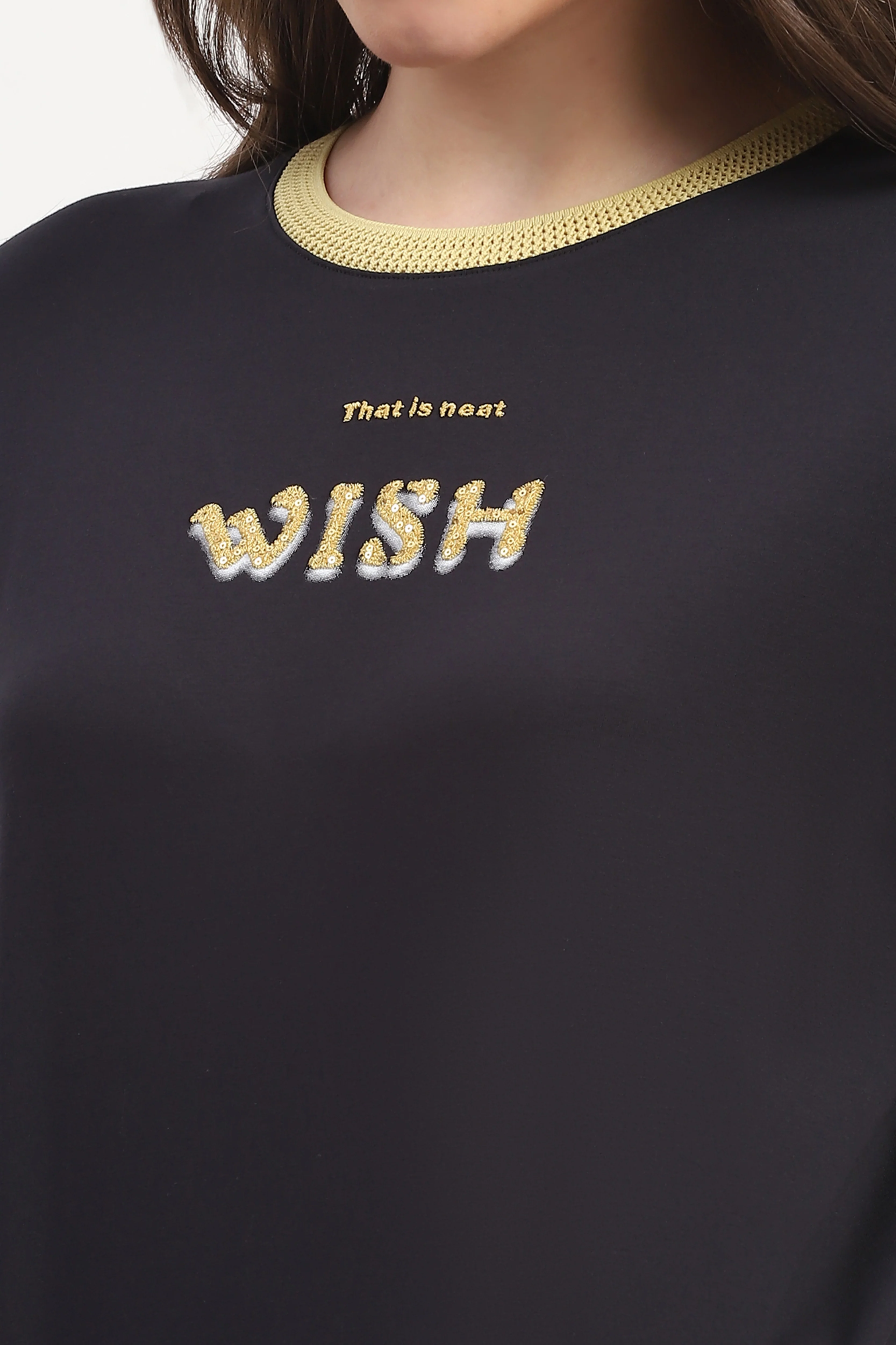 Navy Embroidered Top - Image 6