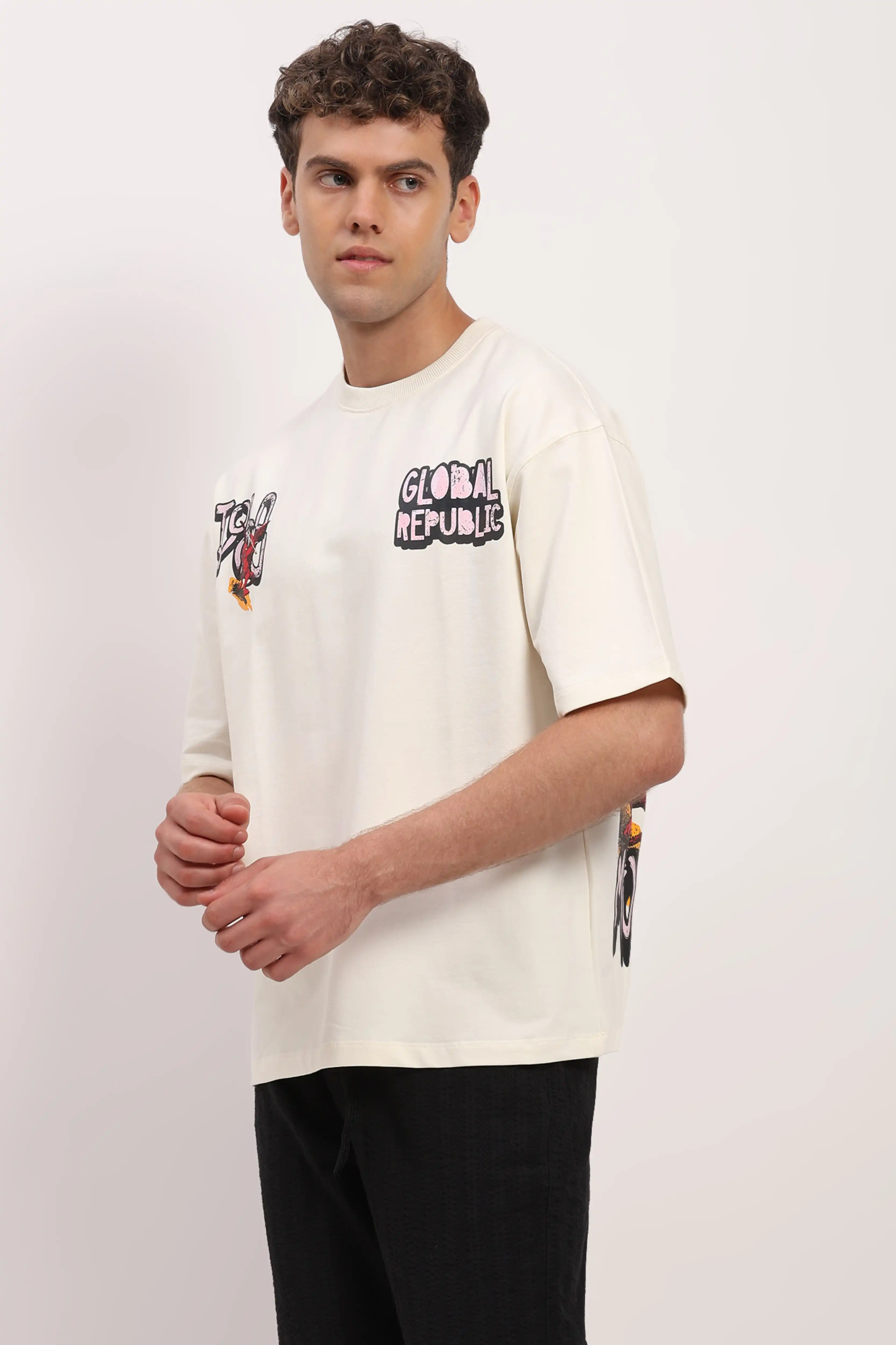 Off-White Oversized Back Print T-shirt - Image 3