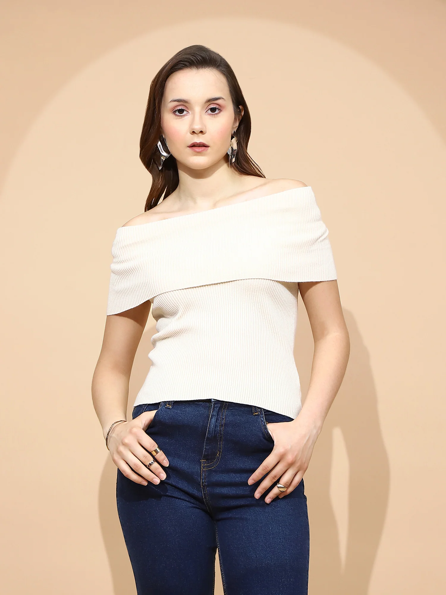 Off White Skivvy Top - Image 7