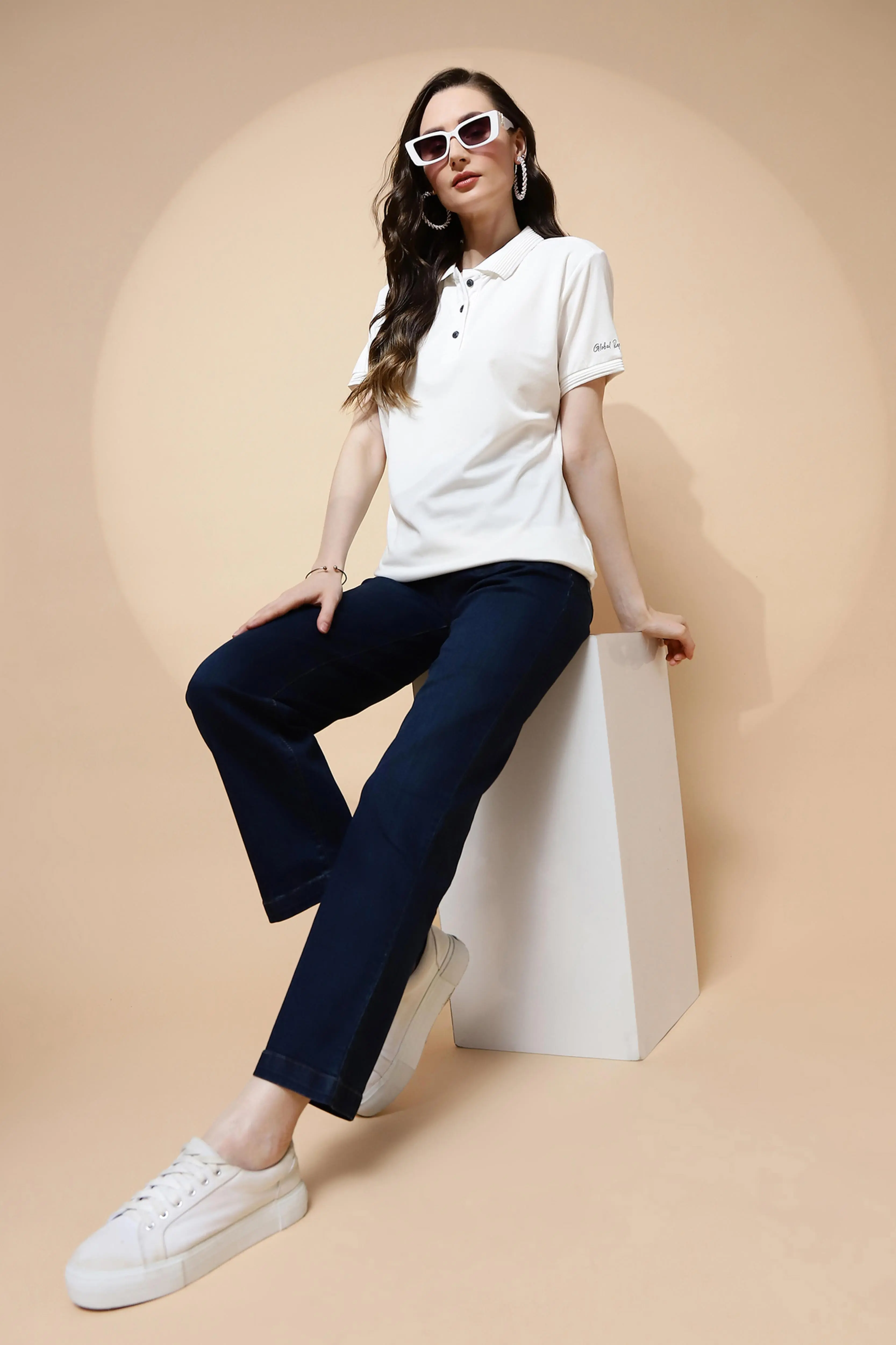 Off-White Stretch Knit T-Shirt - Image 6