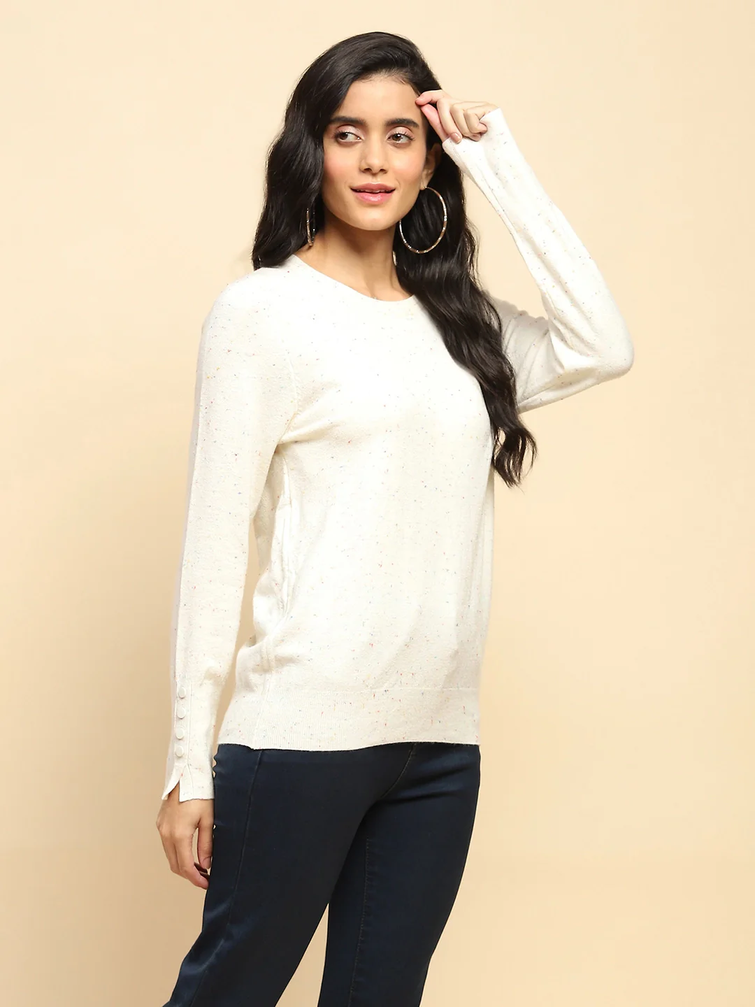 Off-White Viscose Blend Pullover - Image 11