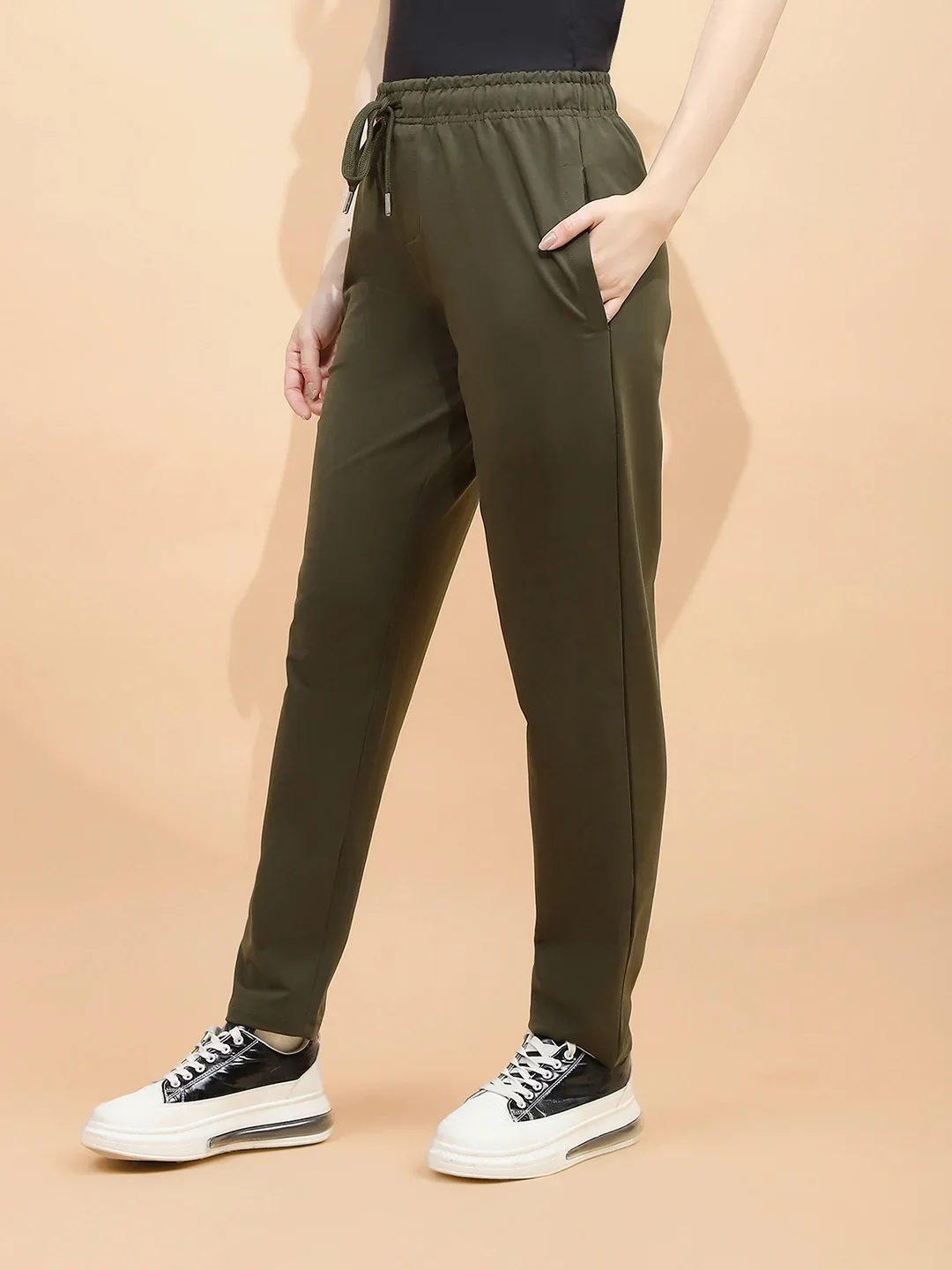 Olive Green Cotton Blend Lower - Image 10