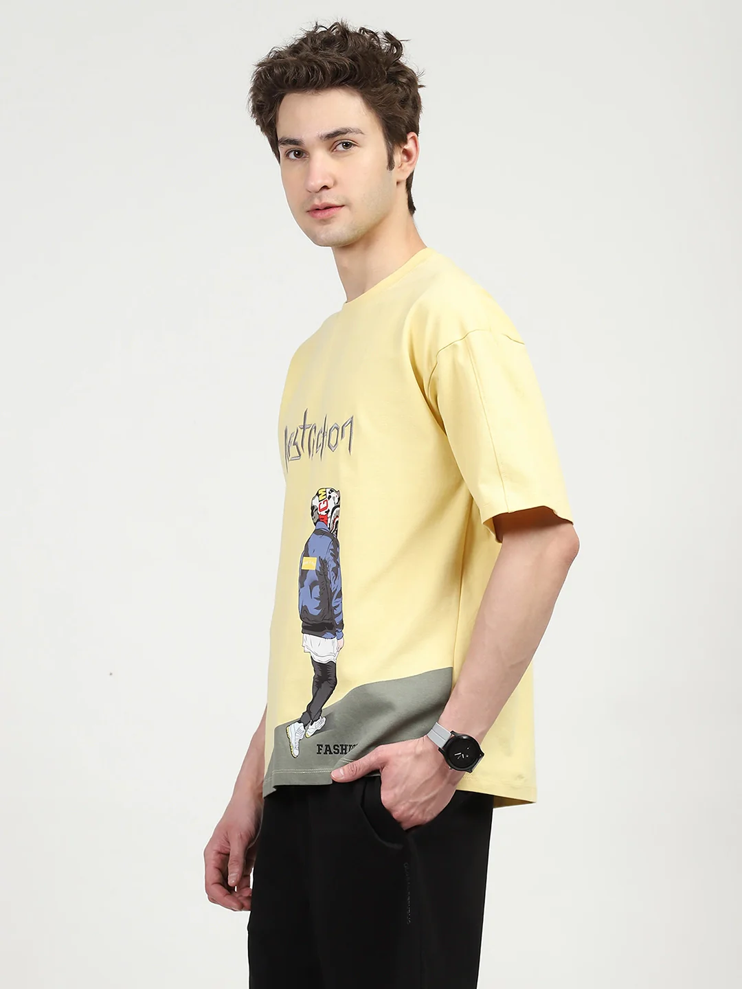 Oversized Graphic Cotton T-shirt - Image 11