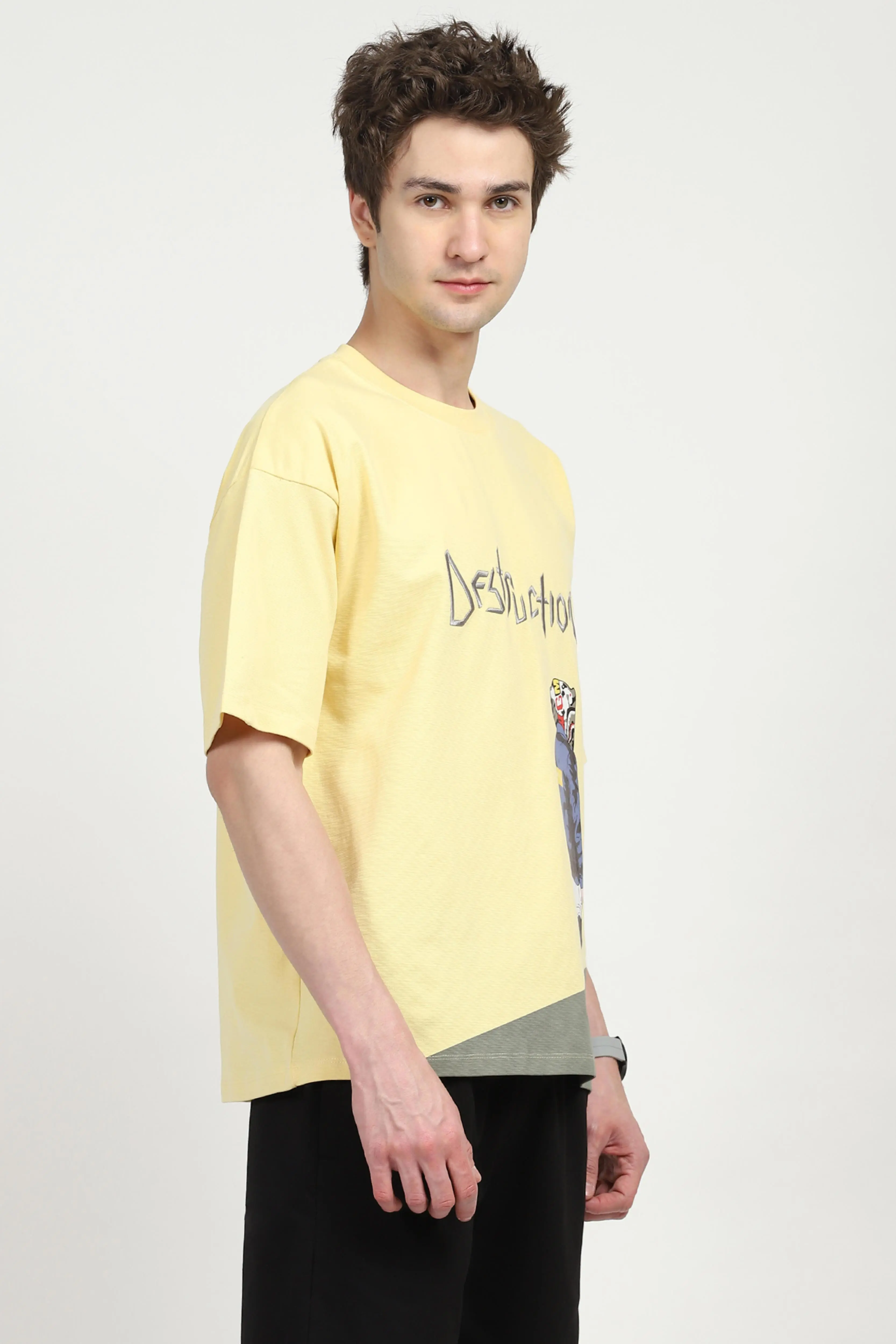 Oversized Graphic Cotton T-shirt - Image 3