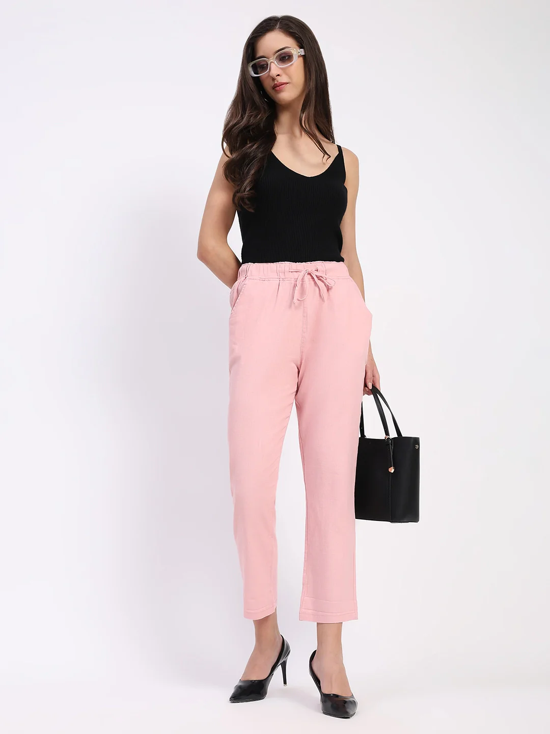 Pink Cotton Ankle Length Lower - Image 10