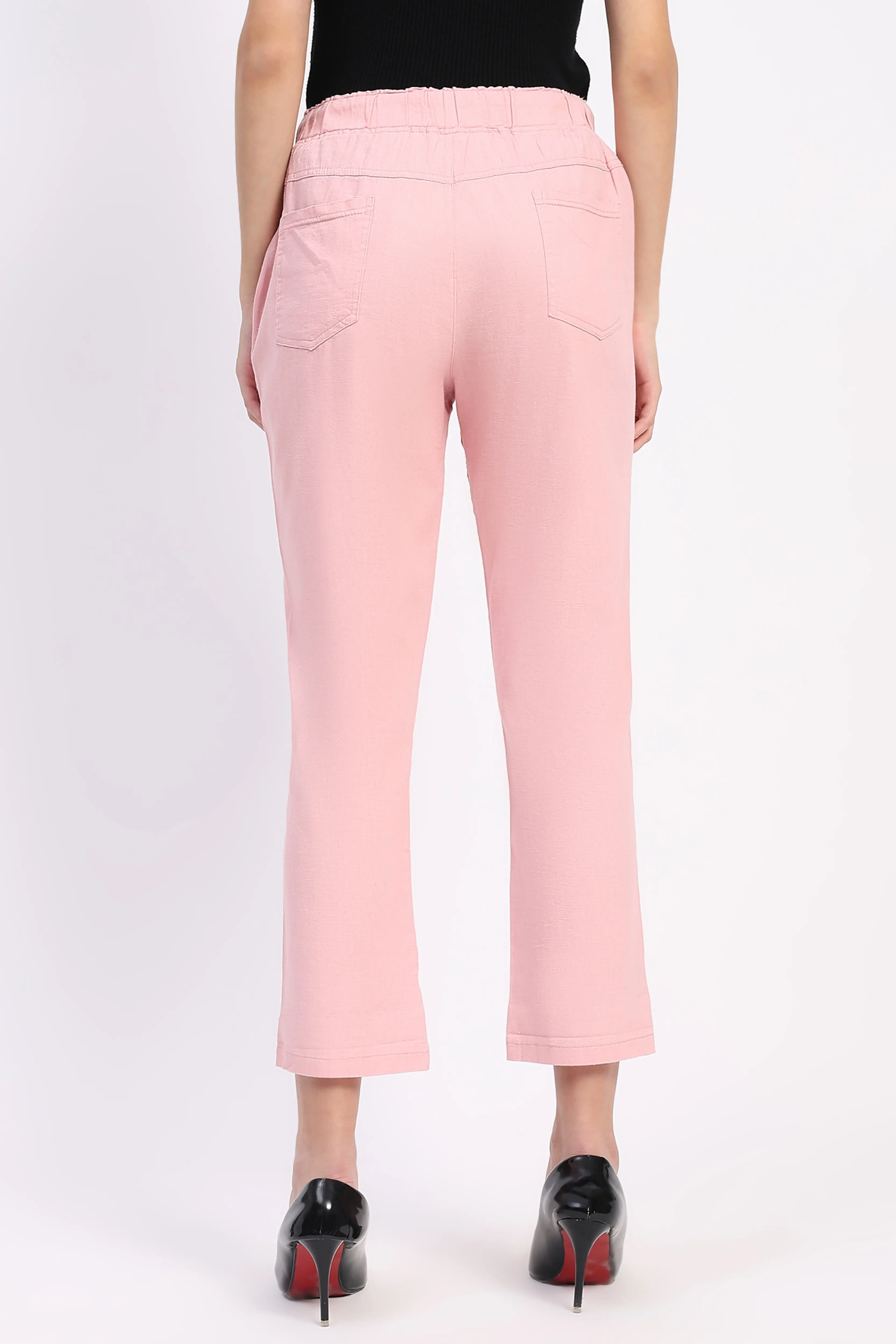 Pink Cotton Ankle Length Lower - Image 4