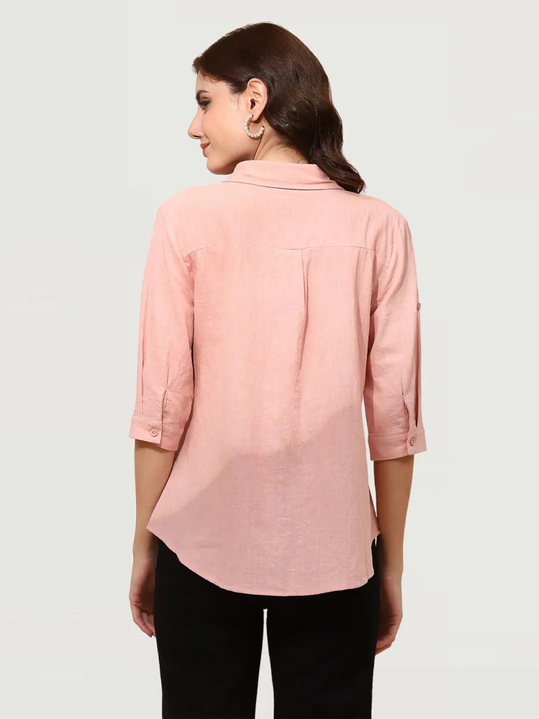 Pink Cotton Formal Shirt - Image 11