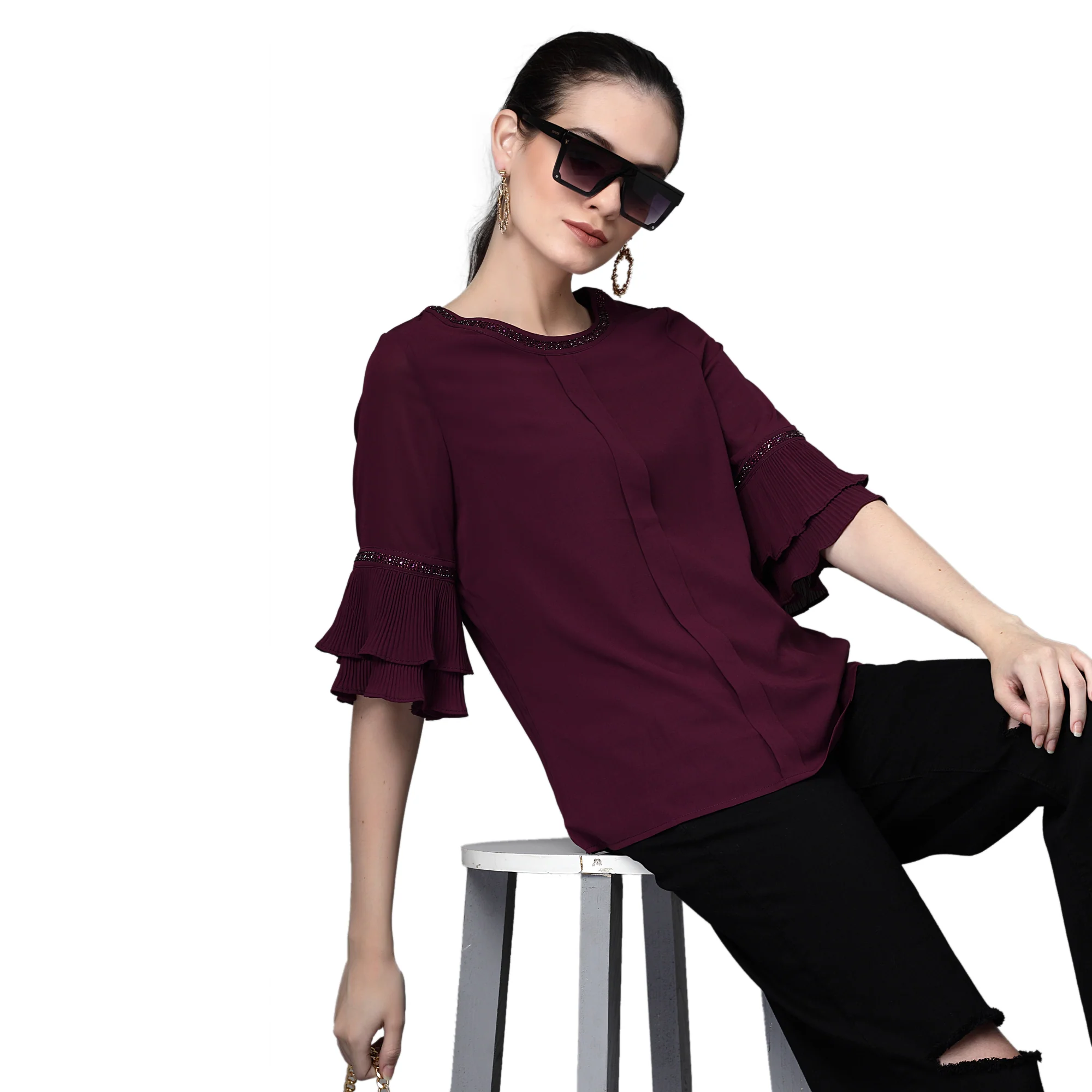 Pink Embellished Top - Image 15