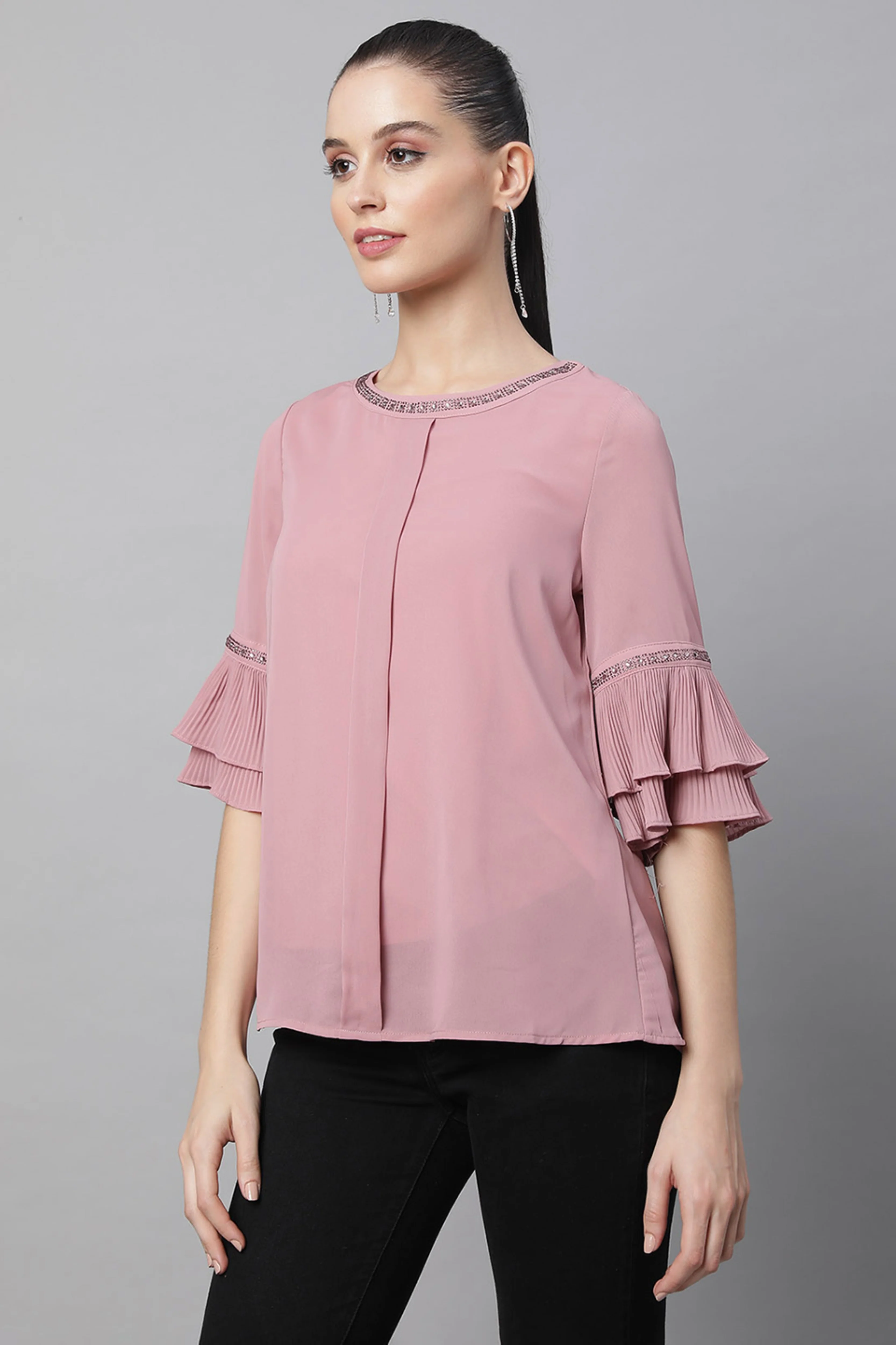 Pink Embellished Top - Image 3