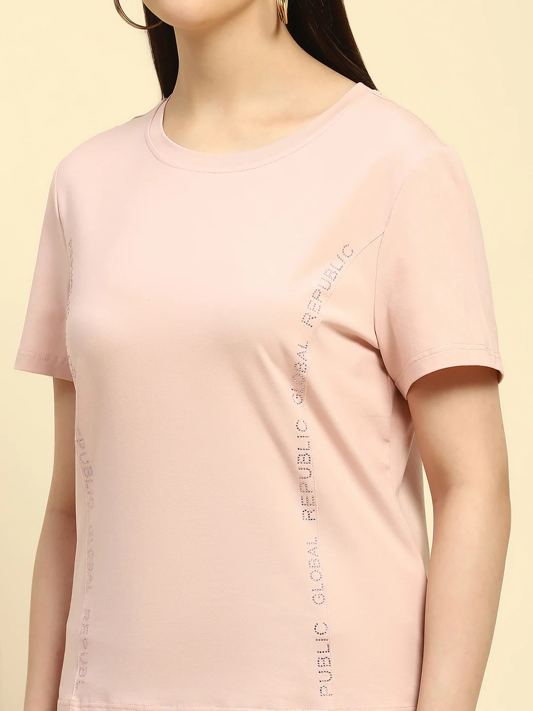 Pink Embroidered Cotton Relaxed Fit Top - Image 5
