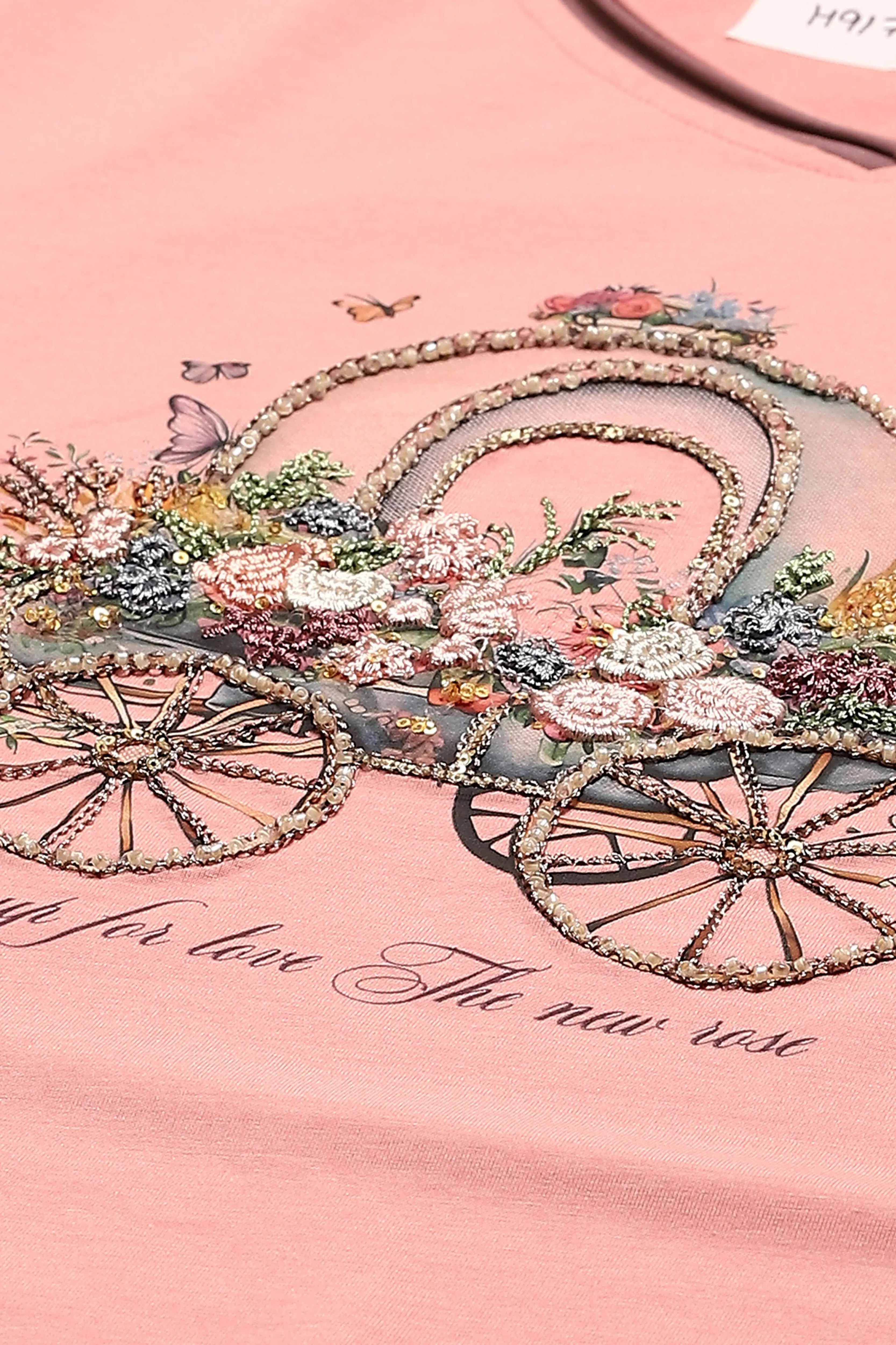 Pink Modal Embroidered Top - Image 7
