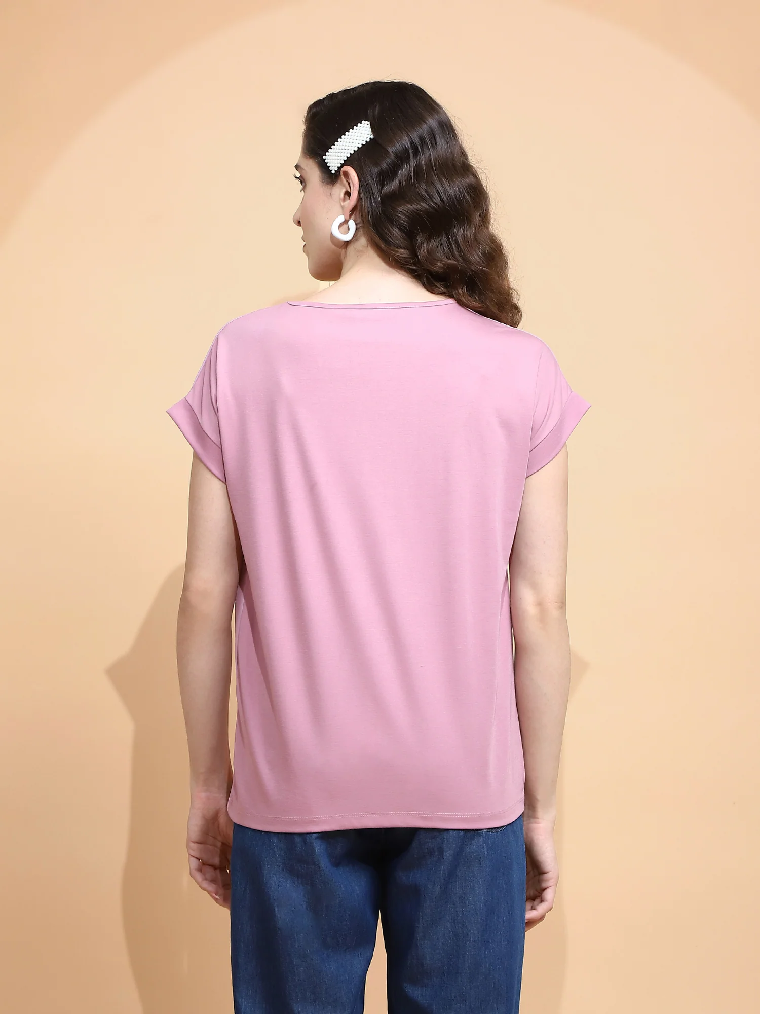 Pink Graphic Cotton Top - Image 4