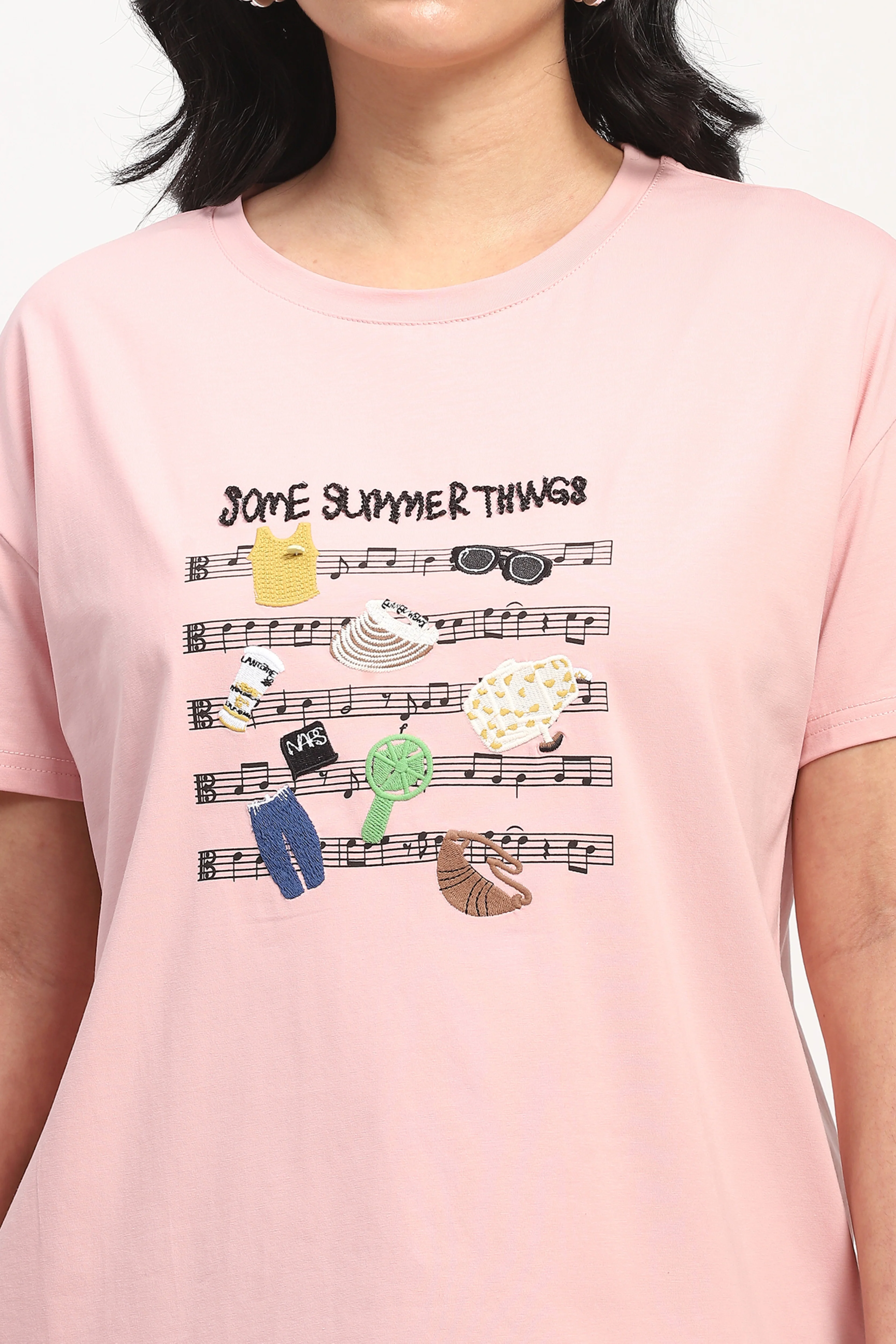 Pink Summer Graphic T-shirt - Image 7