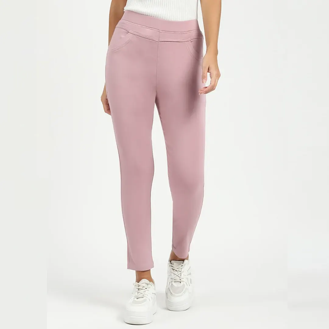 Pink Ultra Stretchable Jegging - Image 15