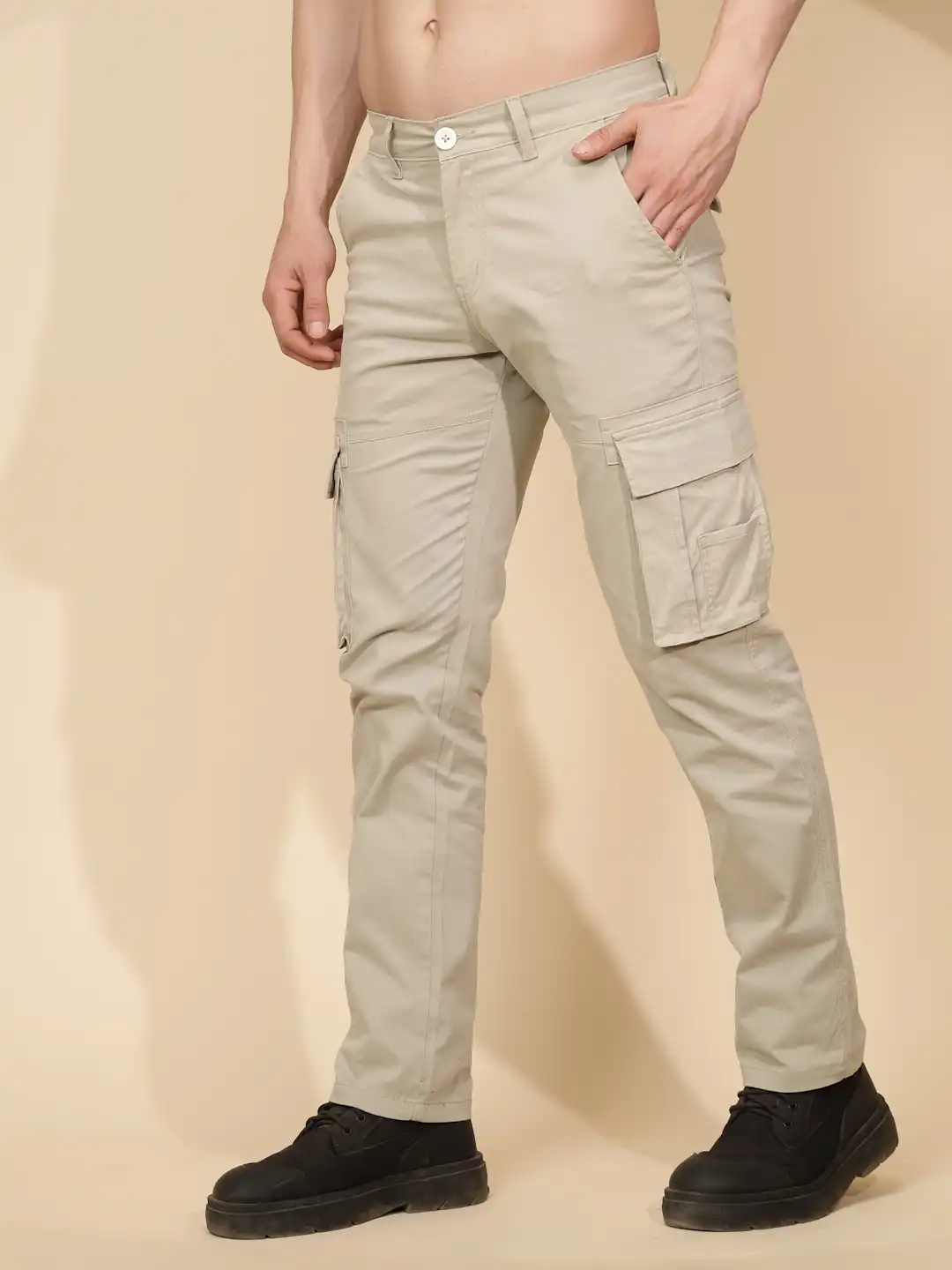 Pista Green Cotton Blend Cargo - Image 10