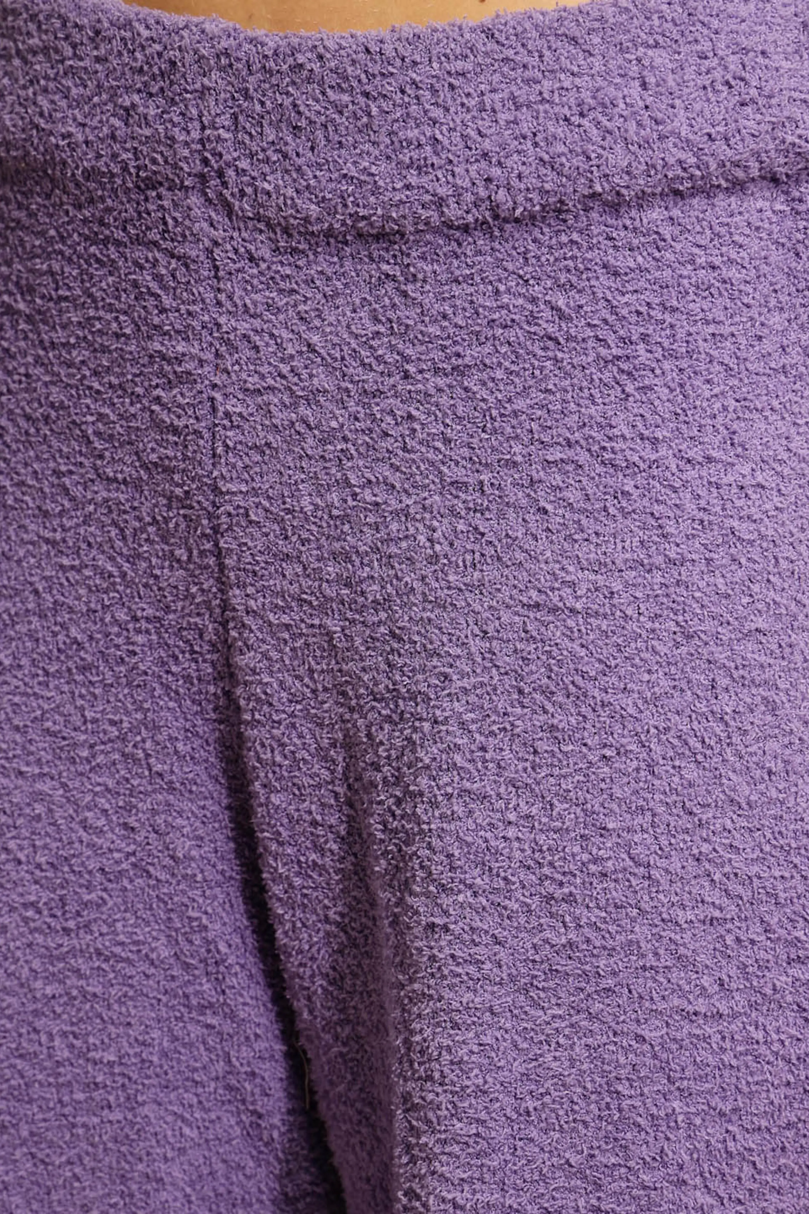 Purple Solid Full Sleeve Round Neck Night Suit - Image 6