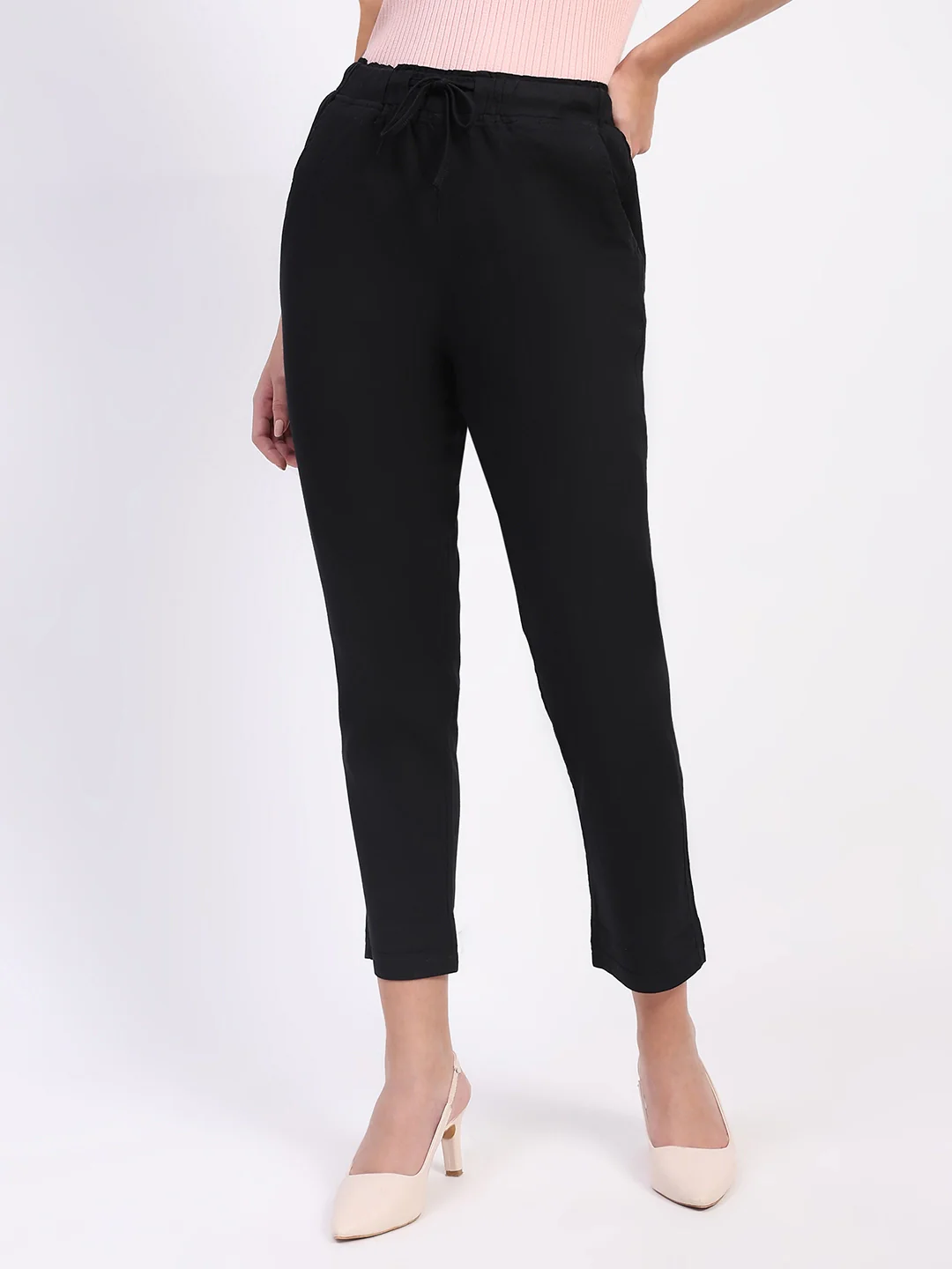 Regular Fit Black Lower With Pockets - Image 7