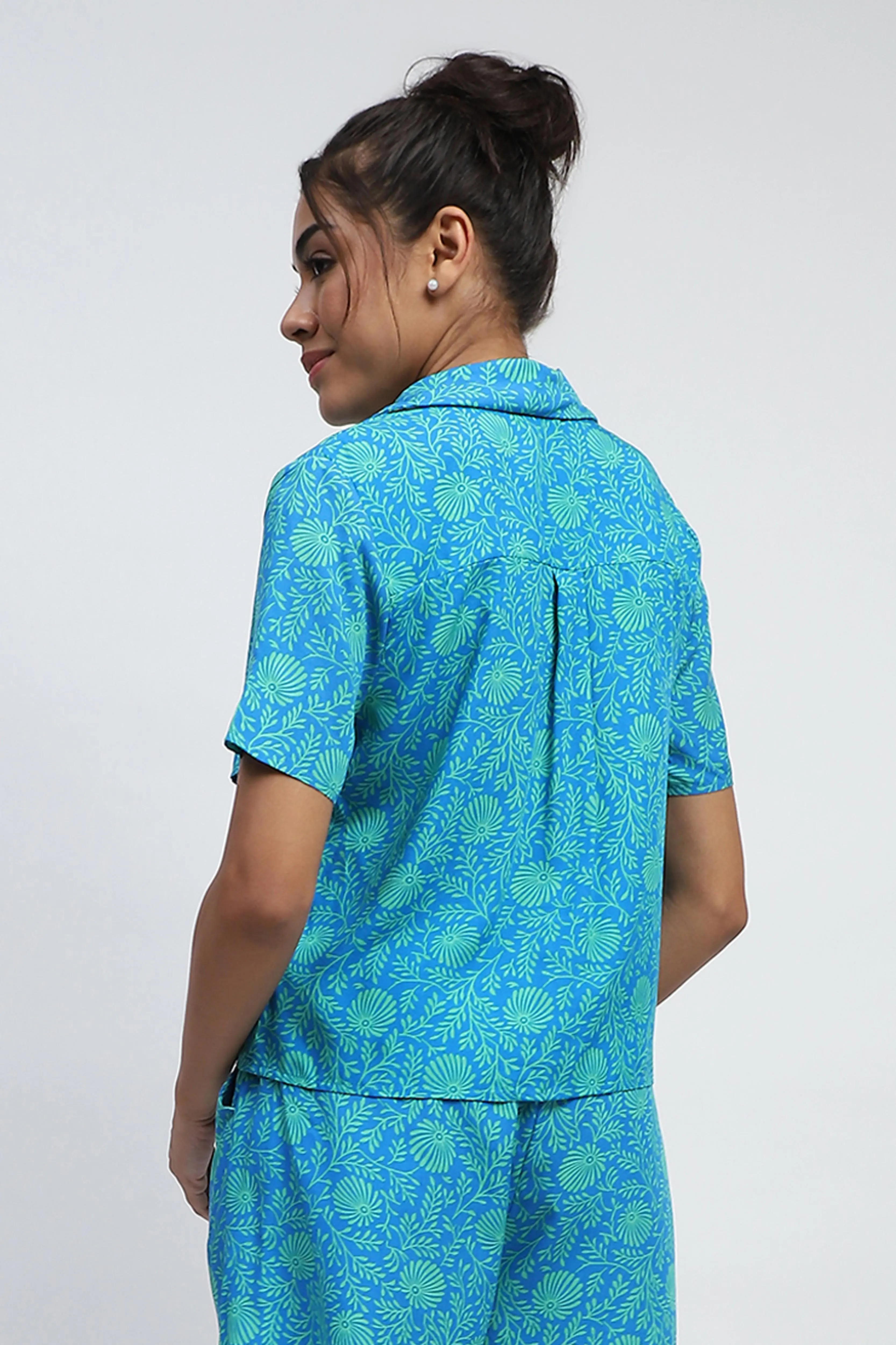 Floral Print Rayon Shirt - Image 4