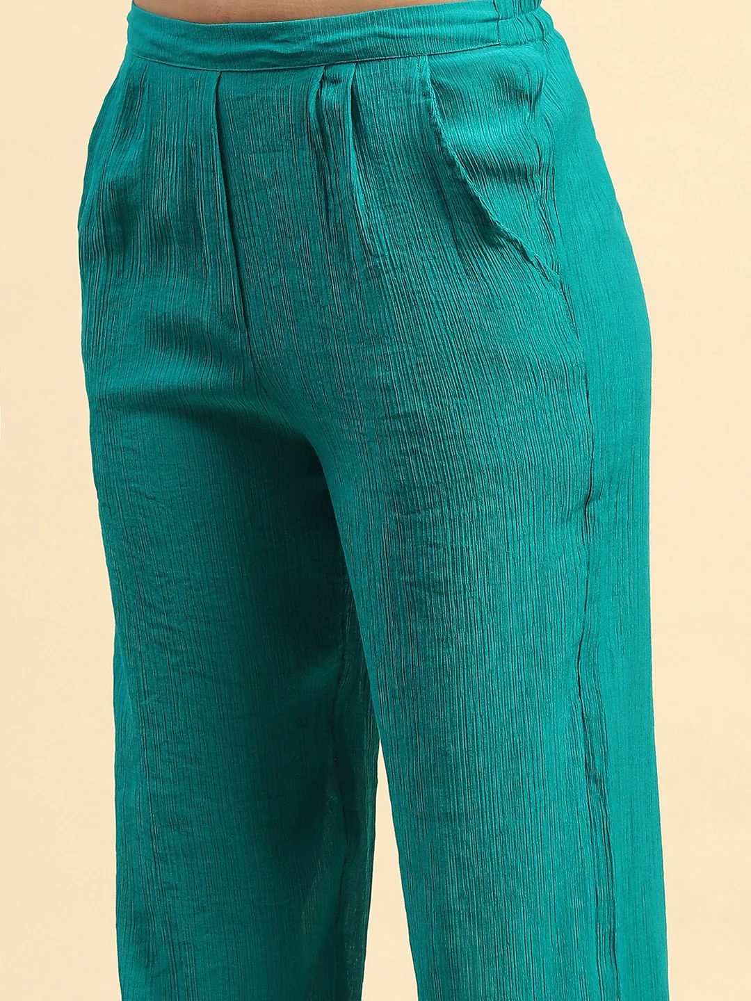 Embroidered Viscose Co-ord Set - Image 12
