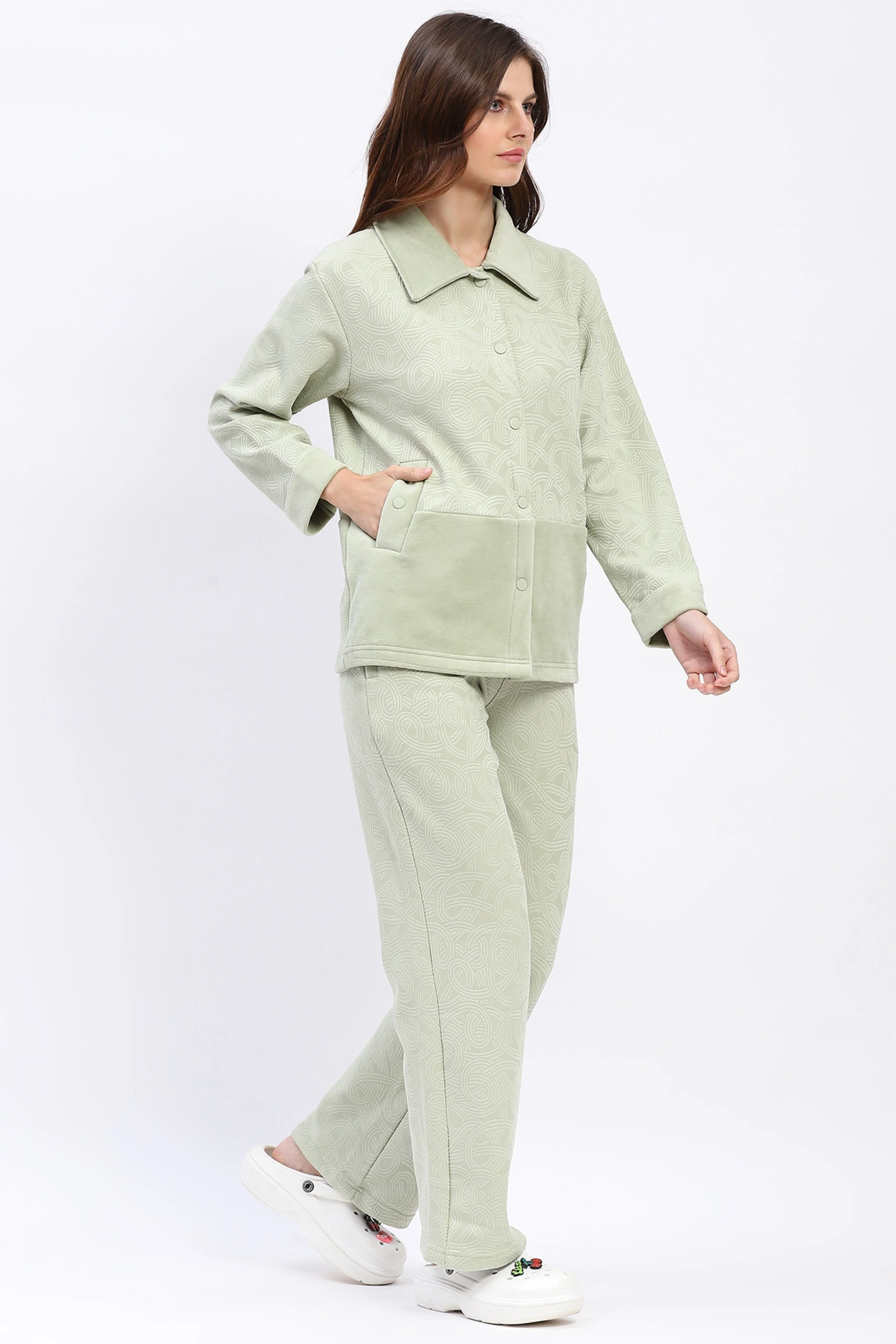 Shacket-Style Winter Night Suit - Image 3