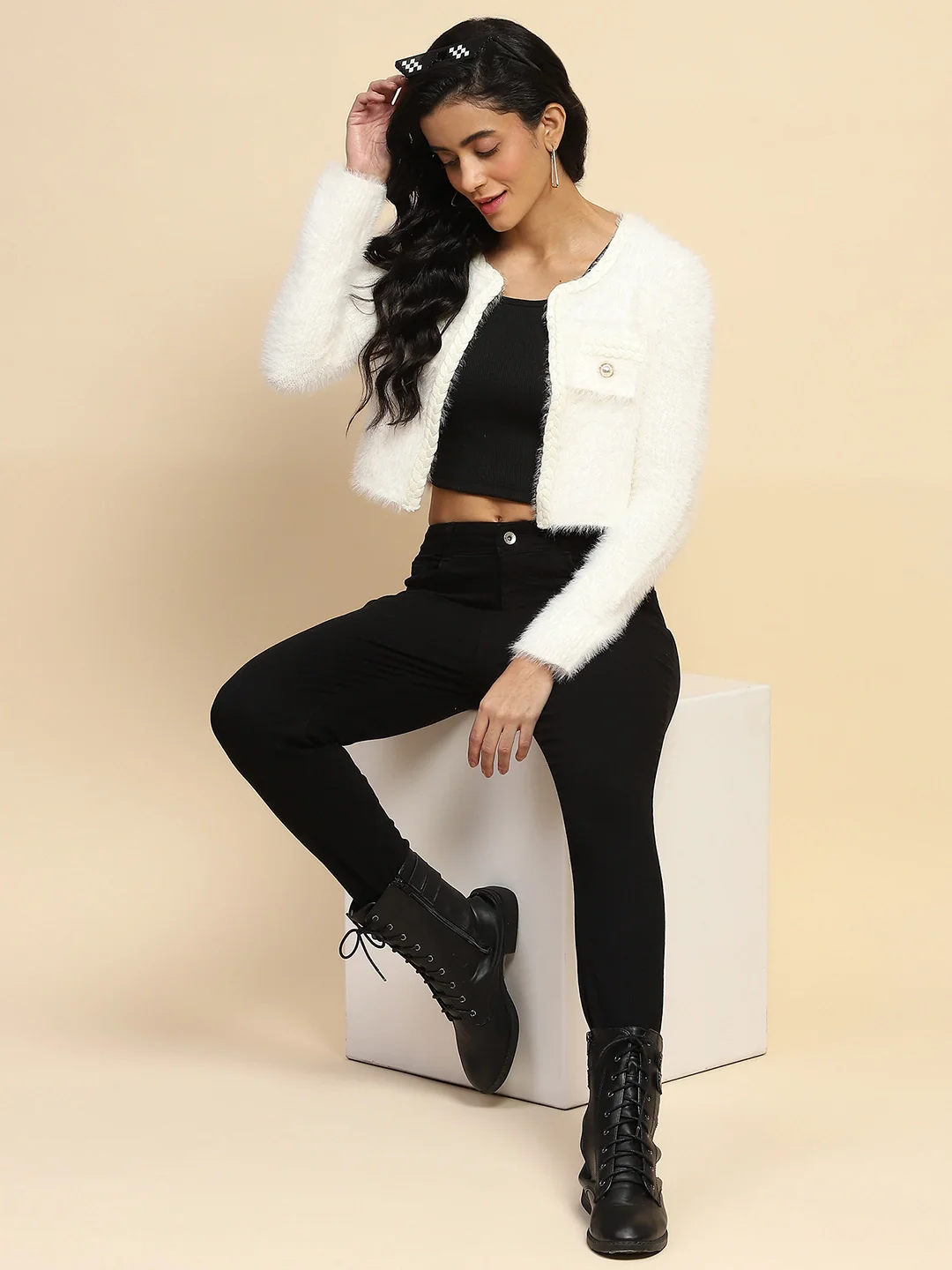 Snow Nylon Regular Fit Shrug - Image 14