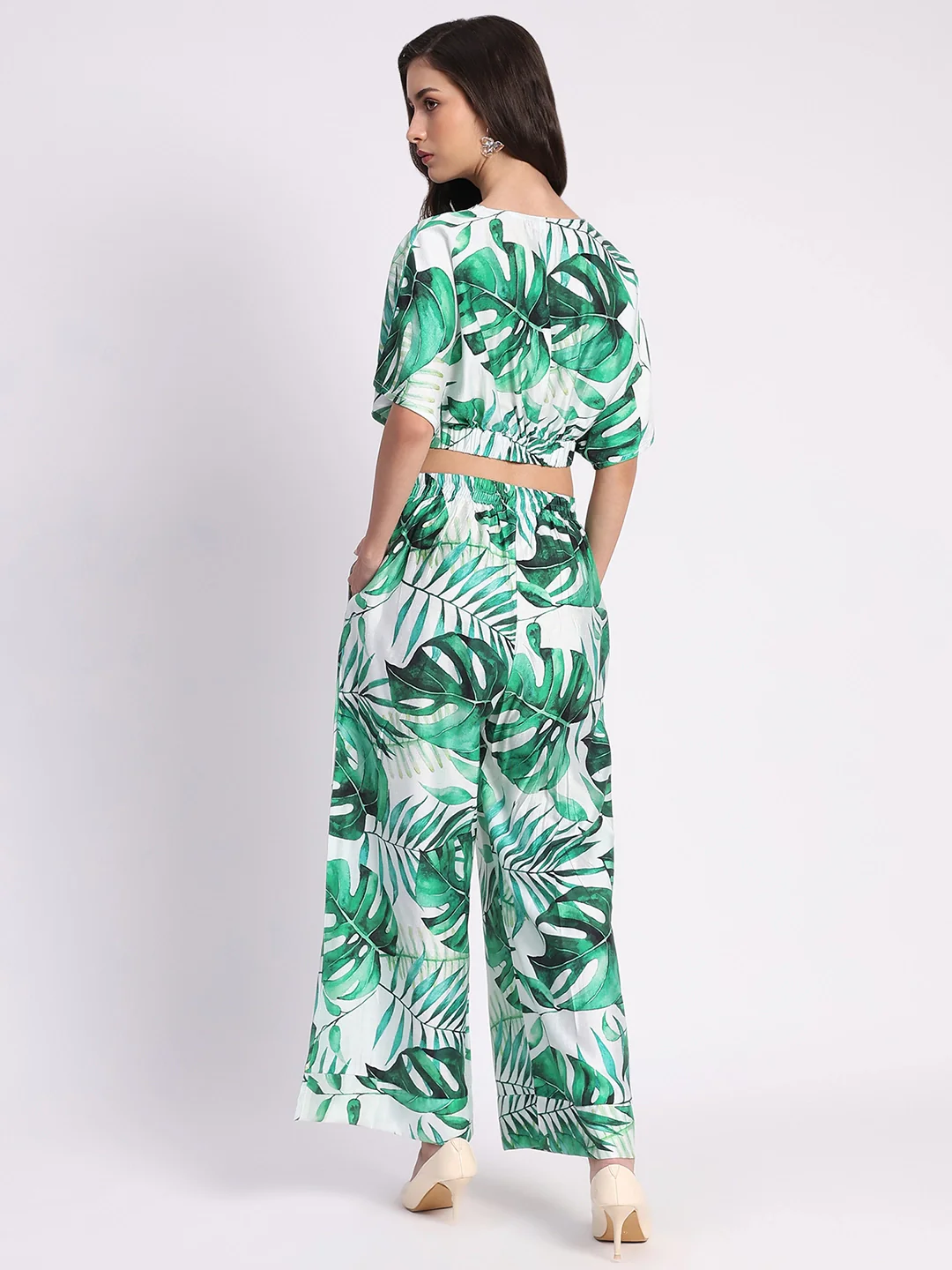 Tropical Crop Top & Wide-Leg Pant Set - Image 14