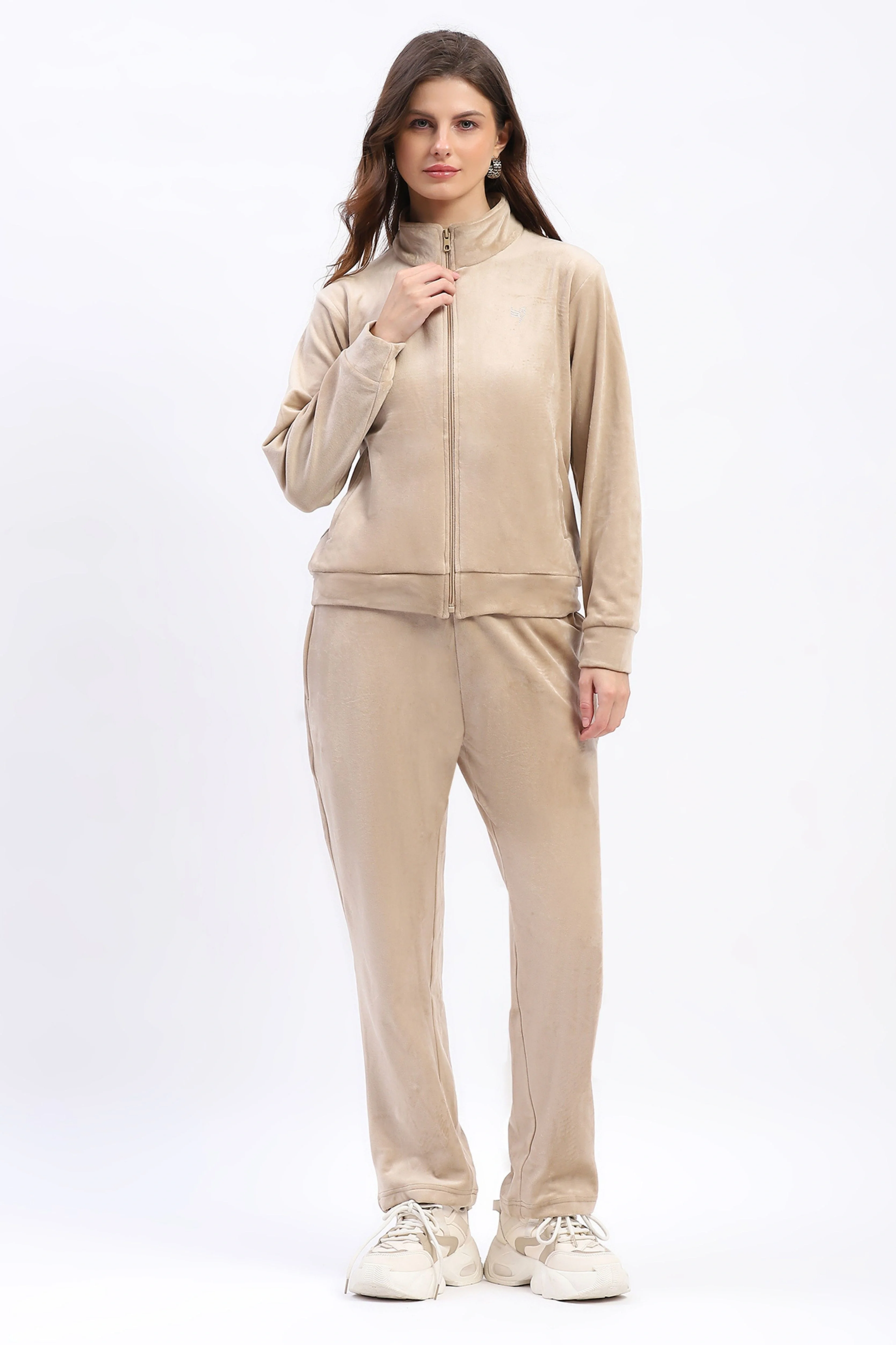 Velvet Suede Fleece-Lined Night Suit - Image 2