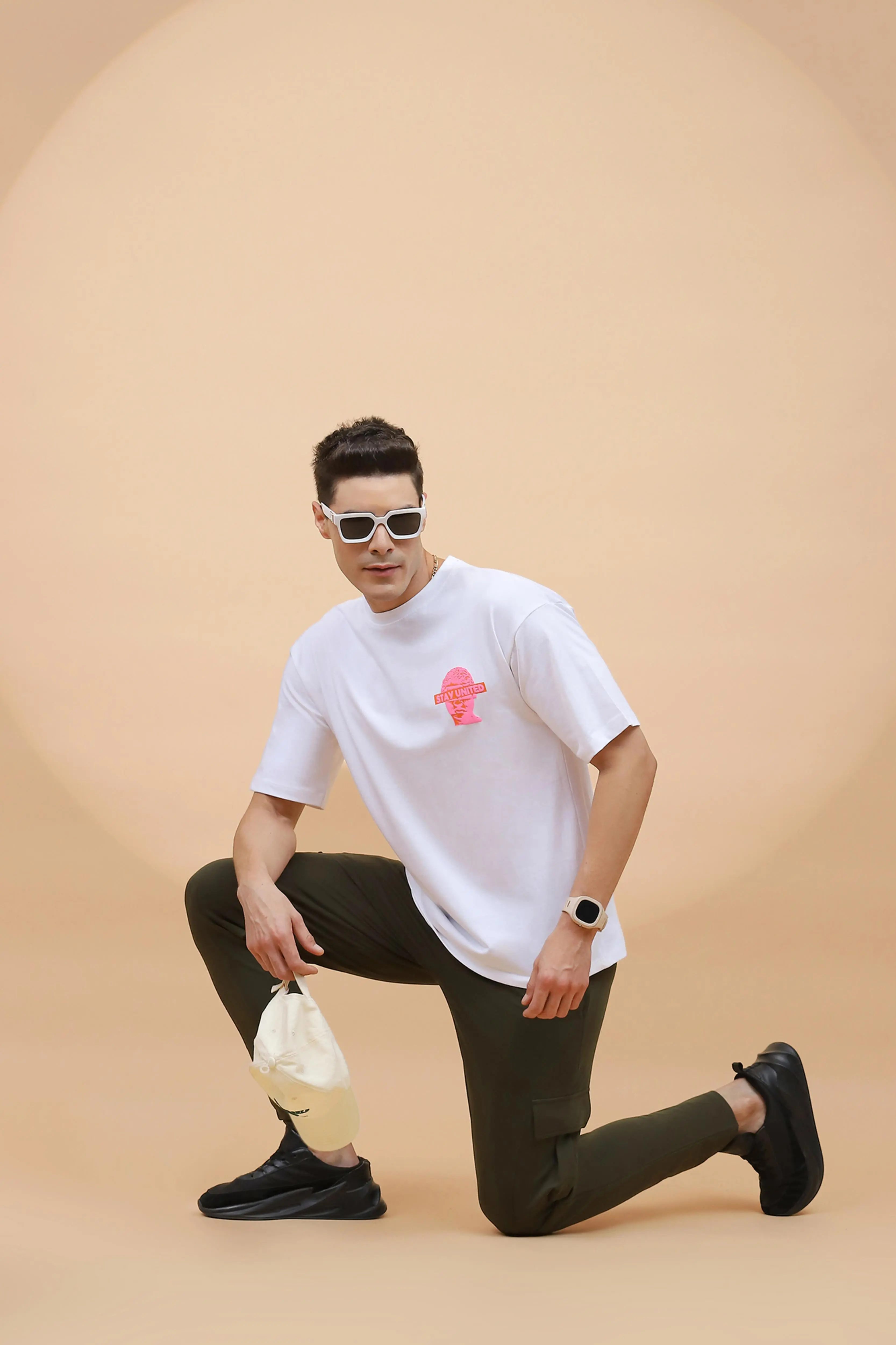 Cotton Regular Fit White T-Shirt - Image 7