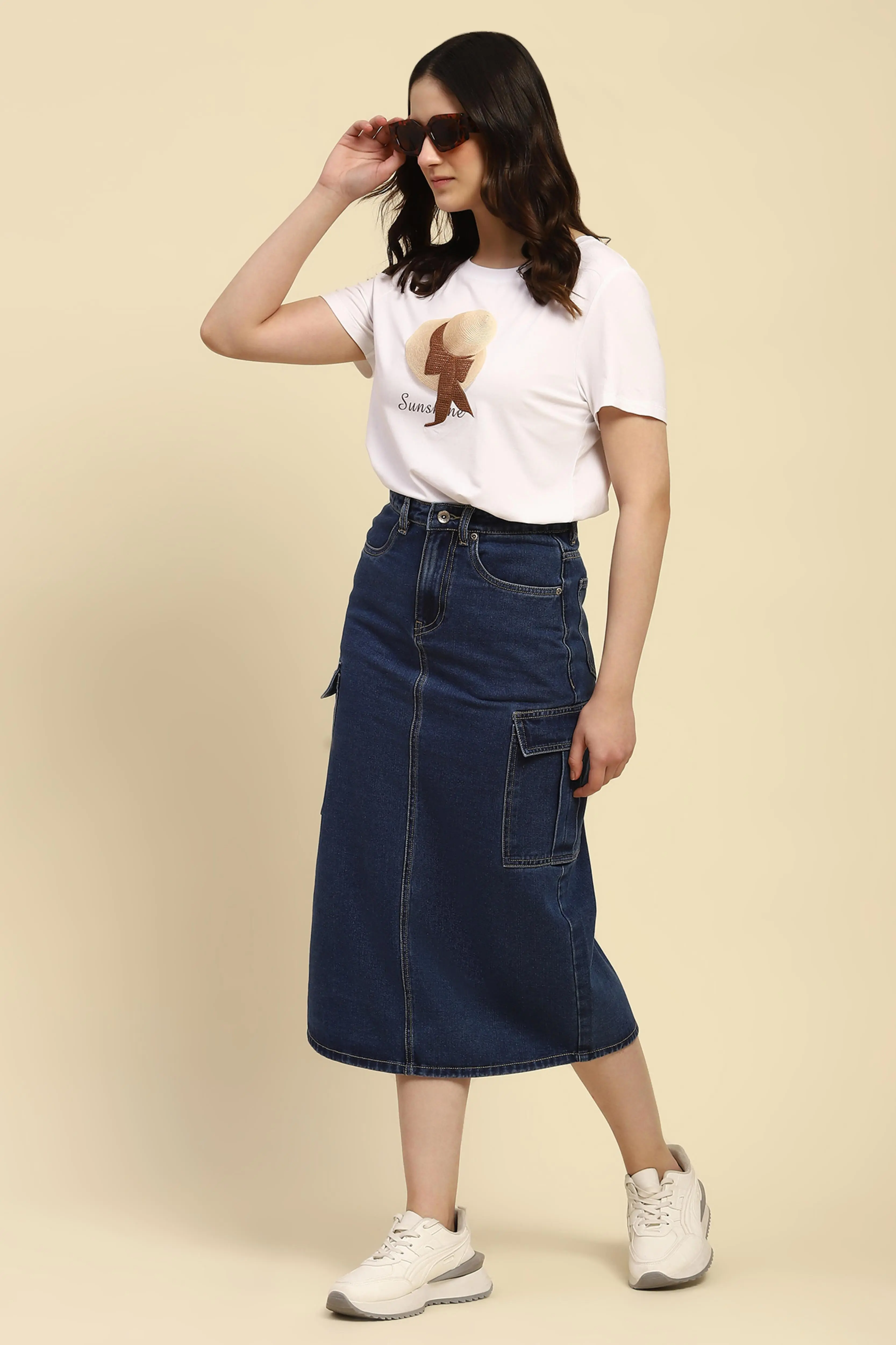 White Embroidered Modal Top - Image 6