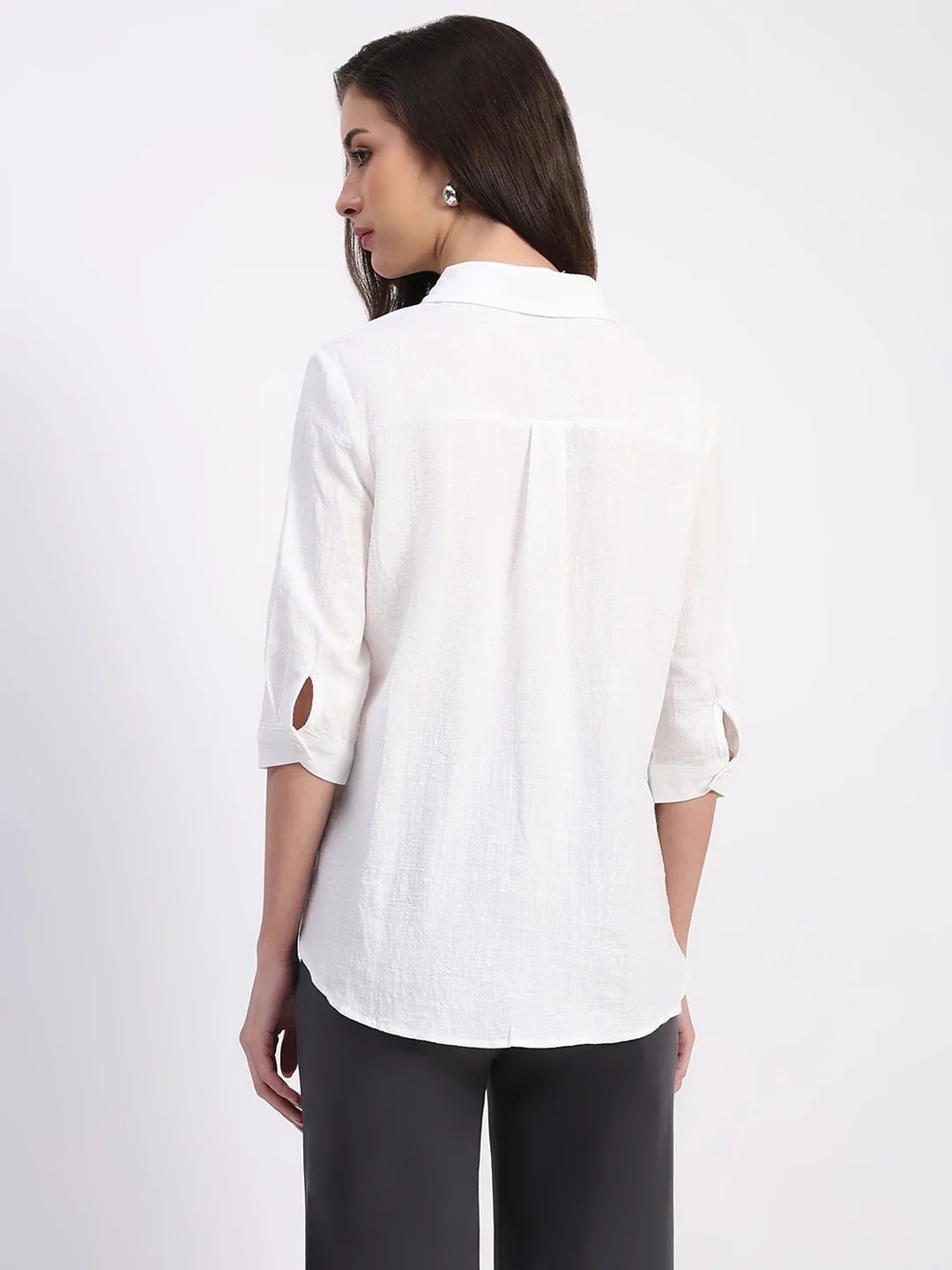 White Koala Embroidered Cotton Shirt - Image 11
