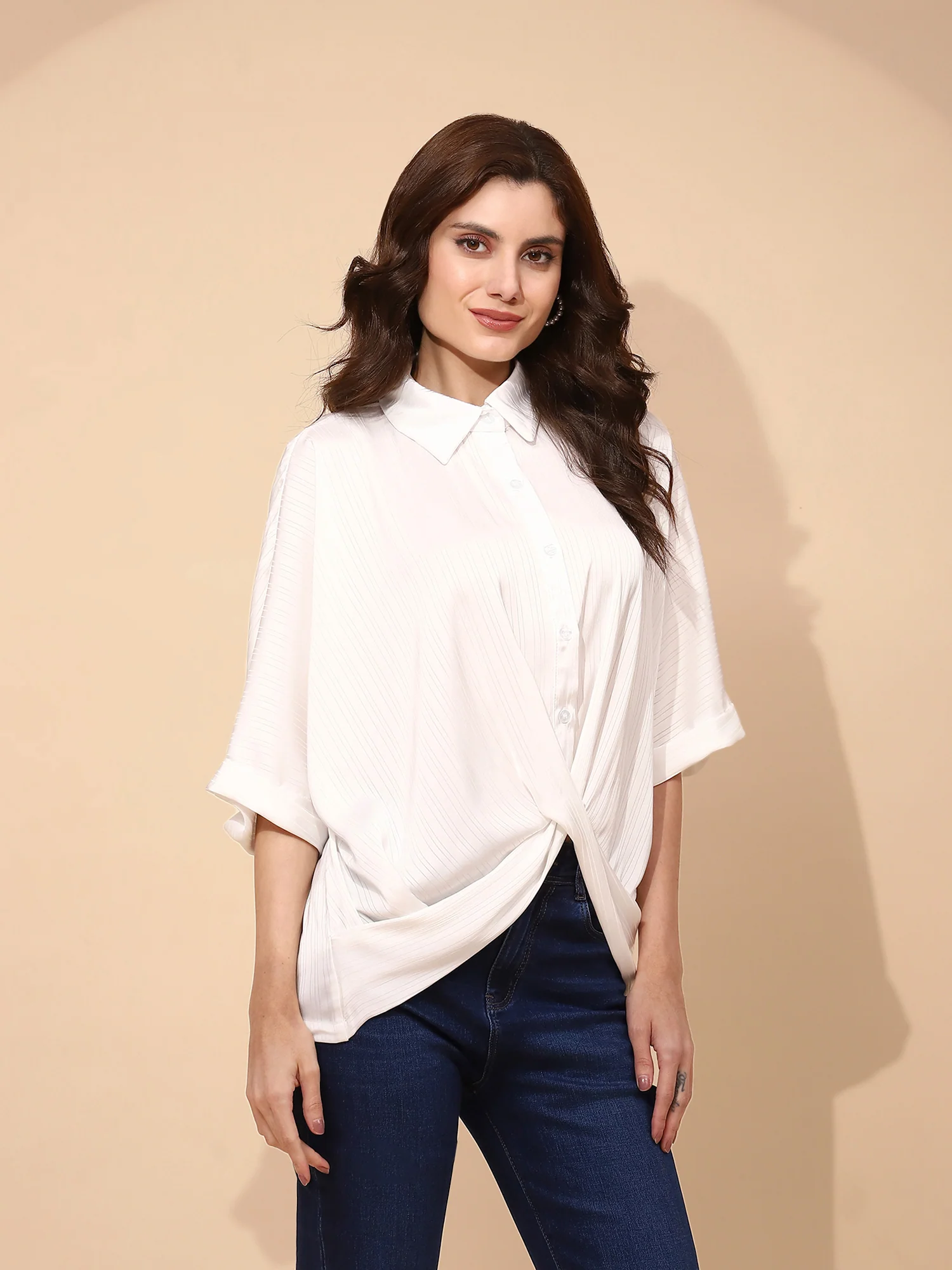 White Blouson Top - Image 3