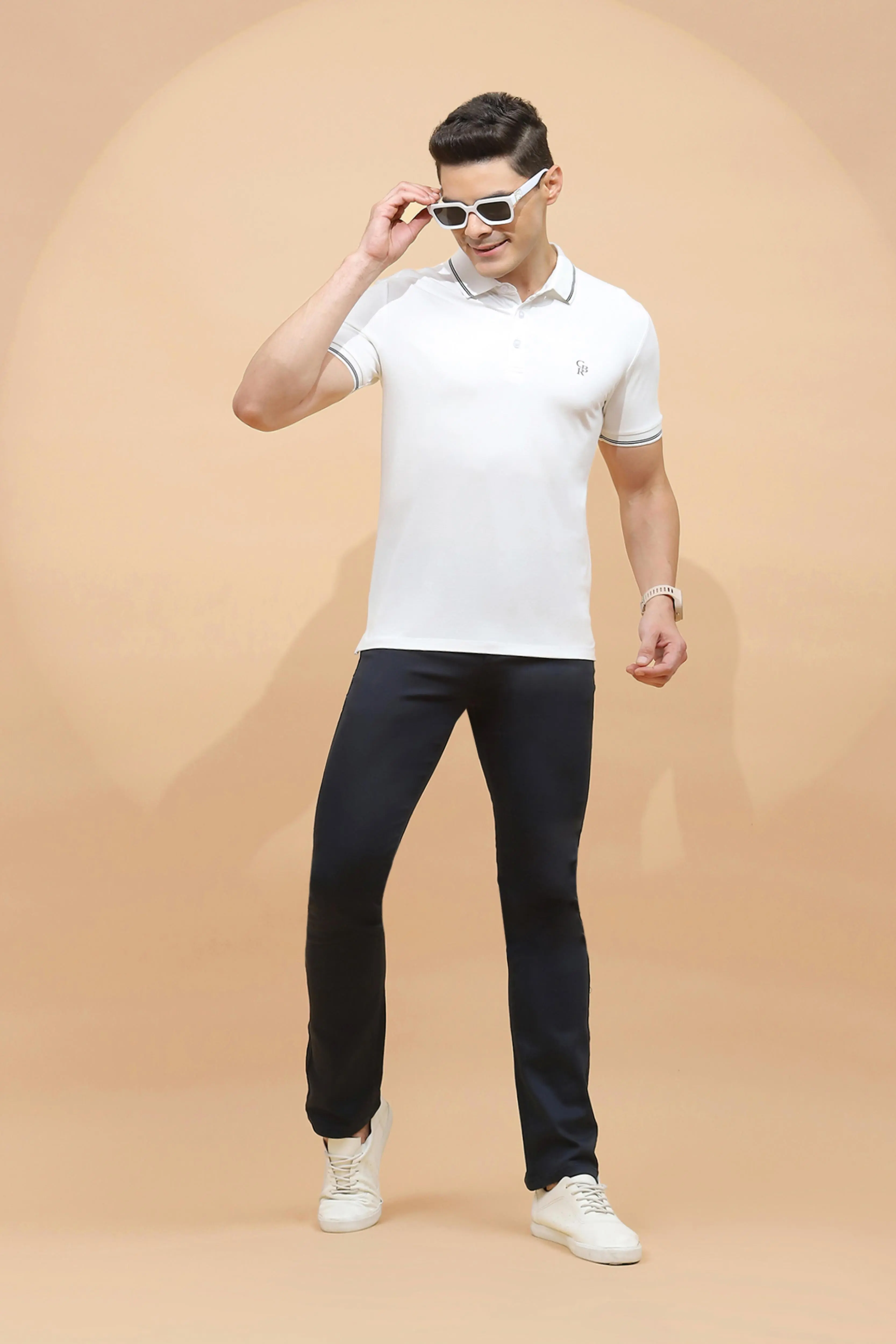 White Viscose Blend T-Shirt - Image 6