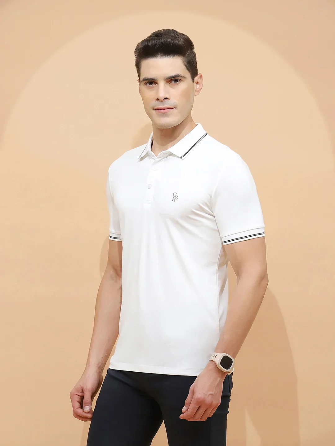 White Viscose Blend T-Shirt - Image 8