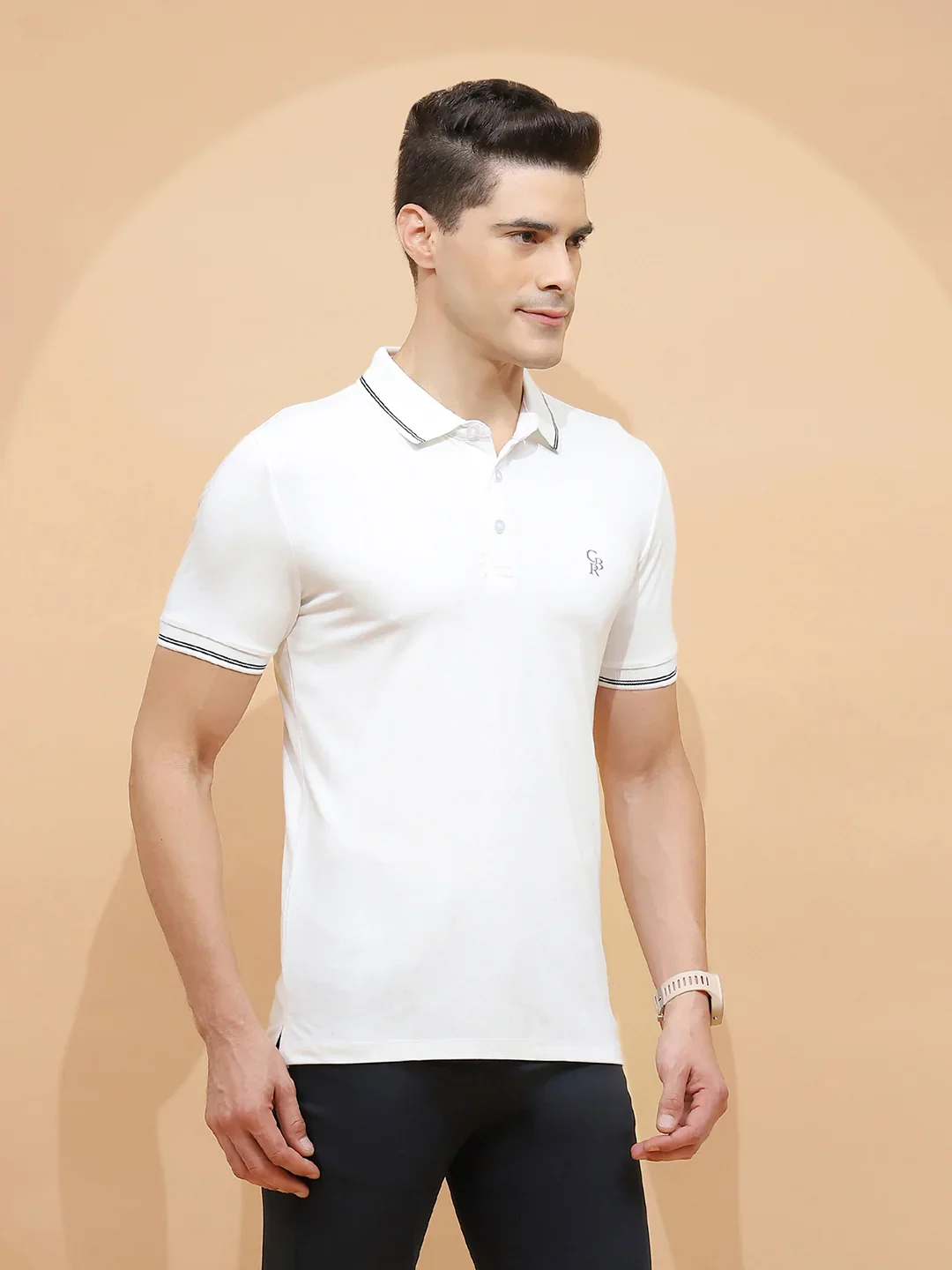 White Viscose Blend T-Shirt - Image 9