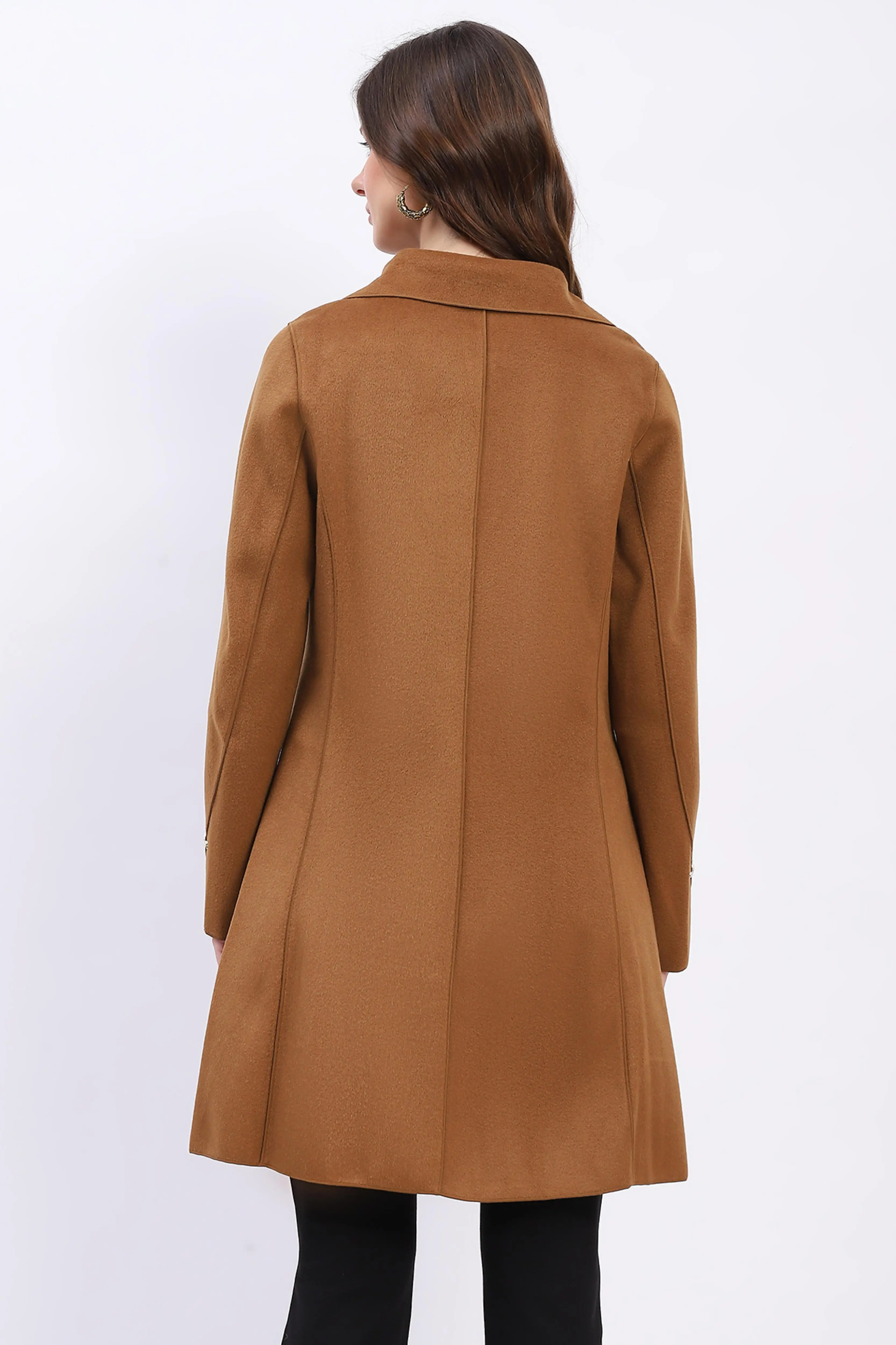 Winter Luxe Tan Coat - Image 4