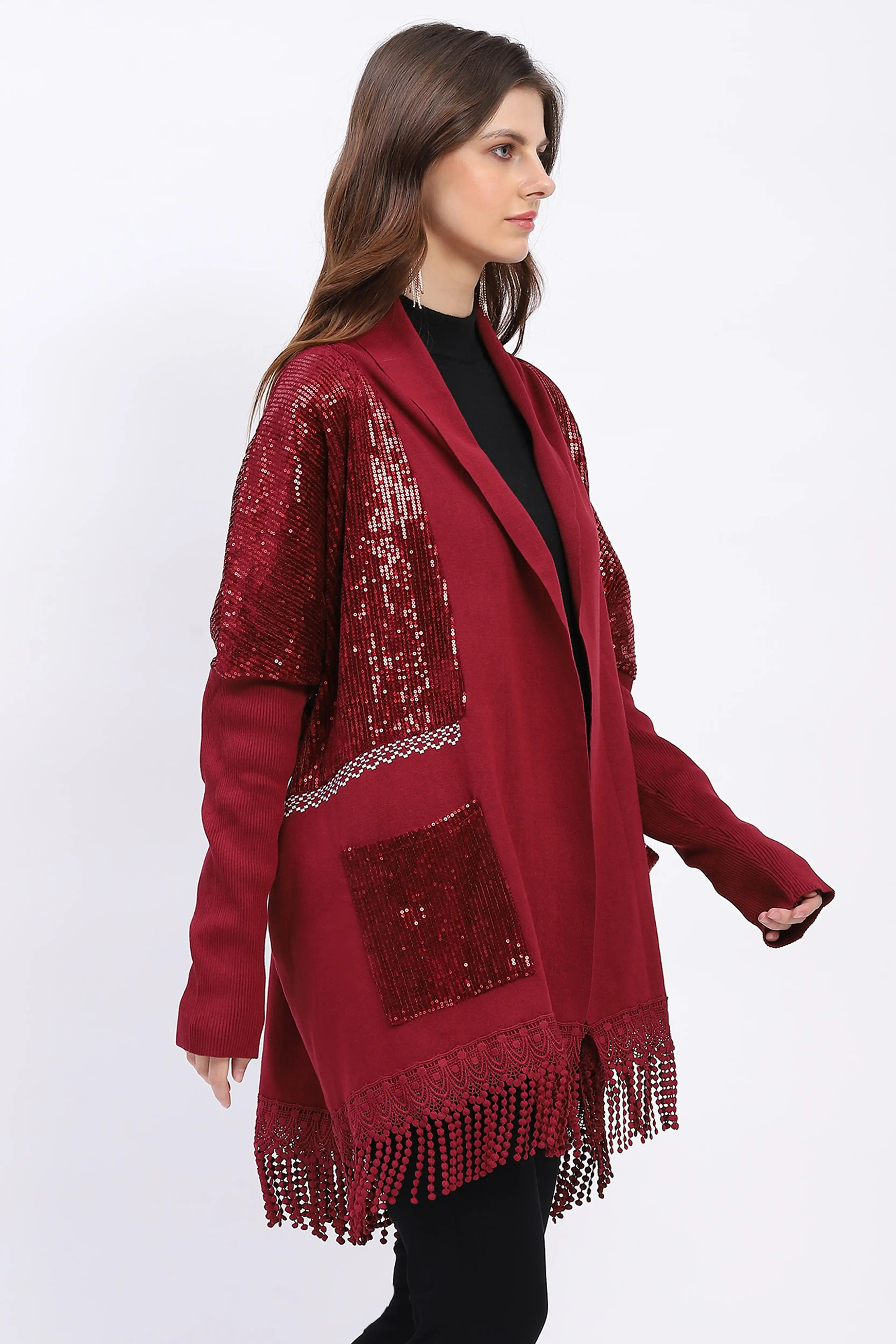 Winter Sequined Party Shrug - Image 4