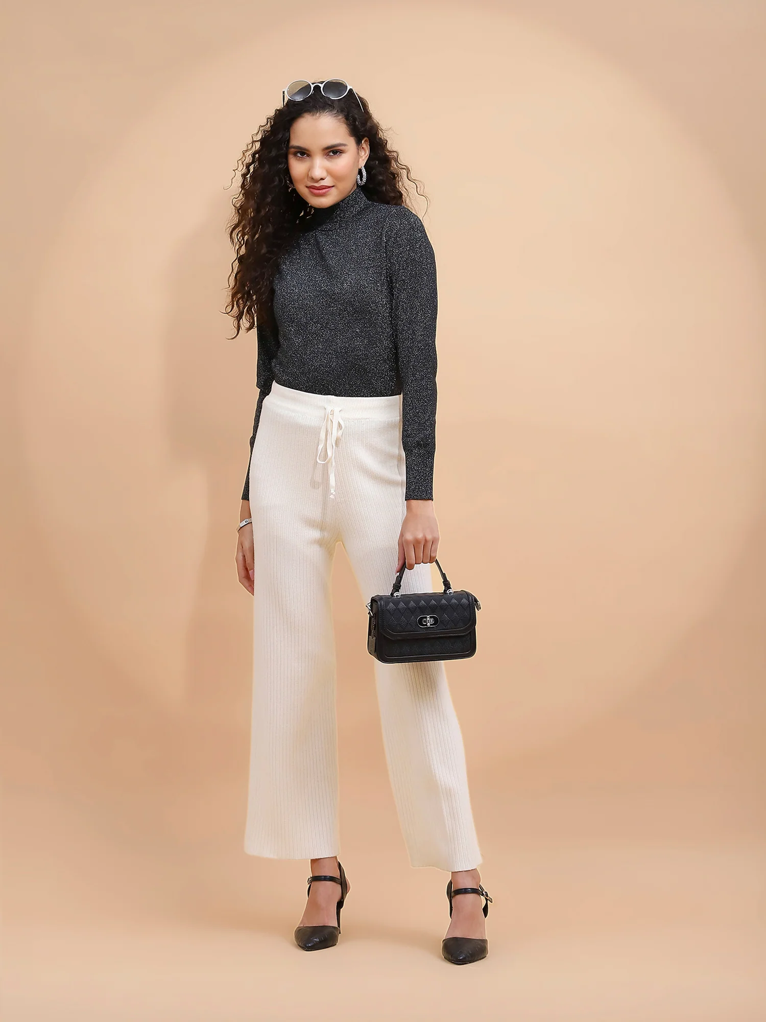 Black Turtle Neck Skivvy Top - Image 6