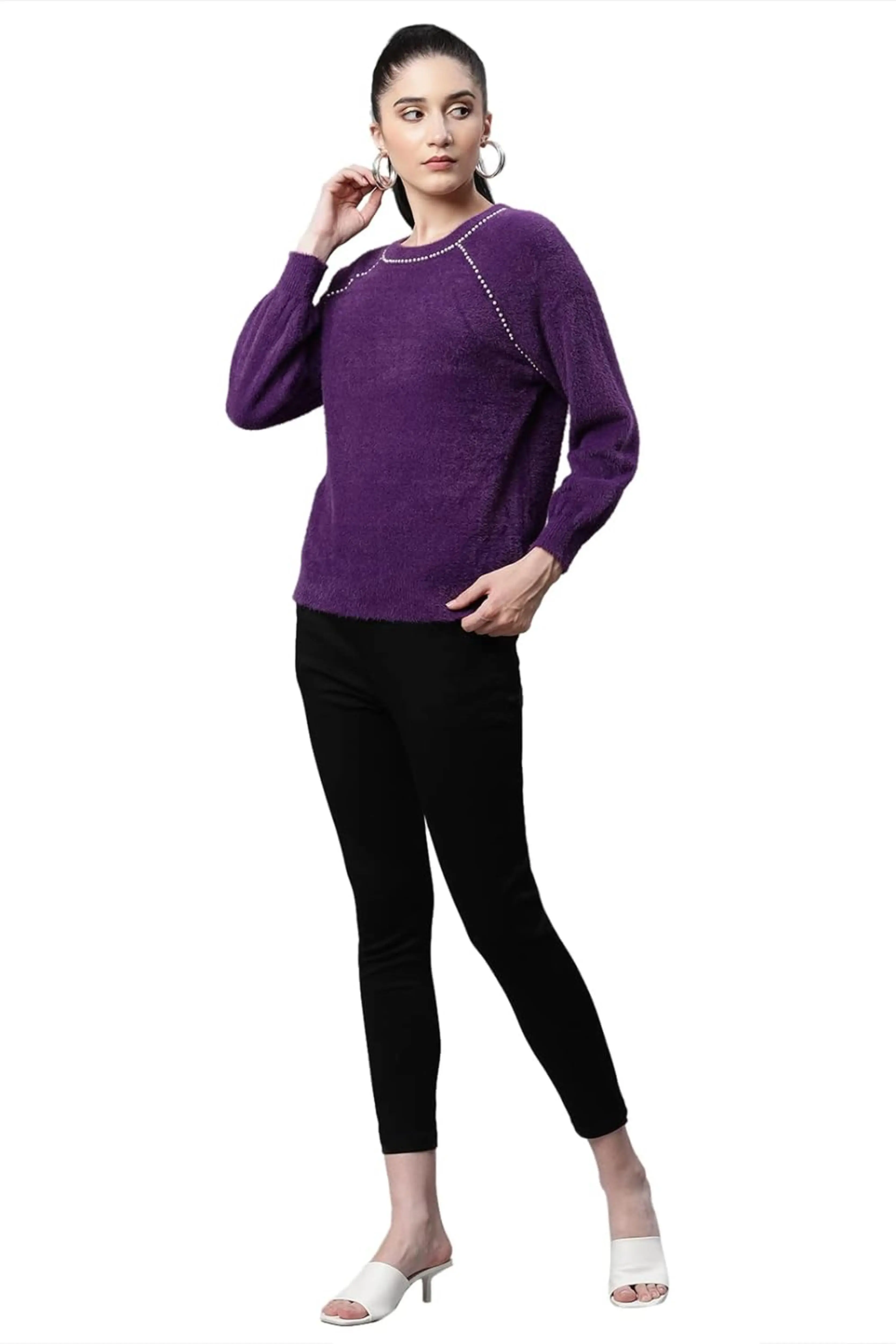 Mulberry Loose Fit Wollen Pullover - Image 6