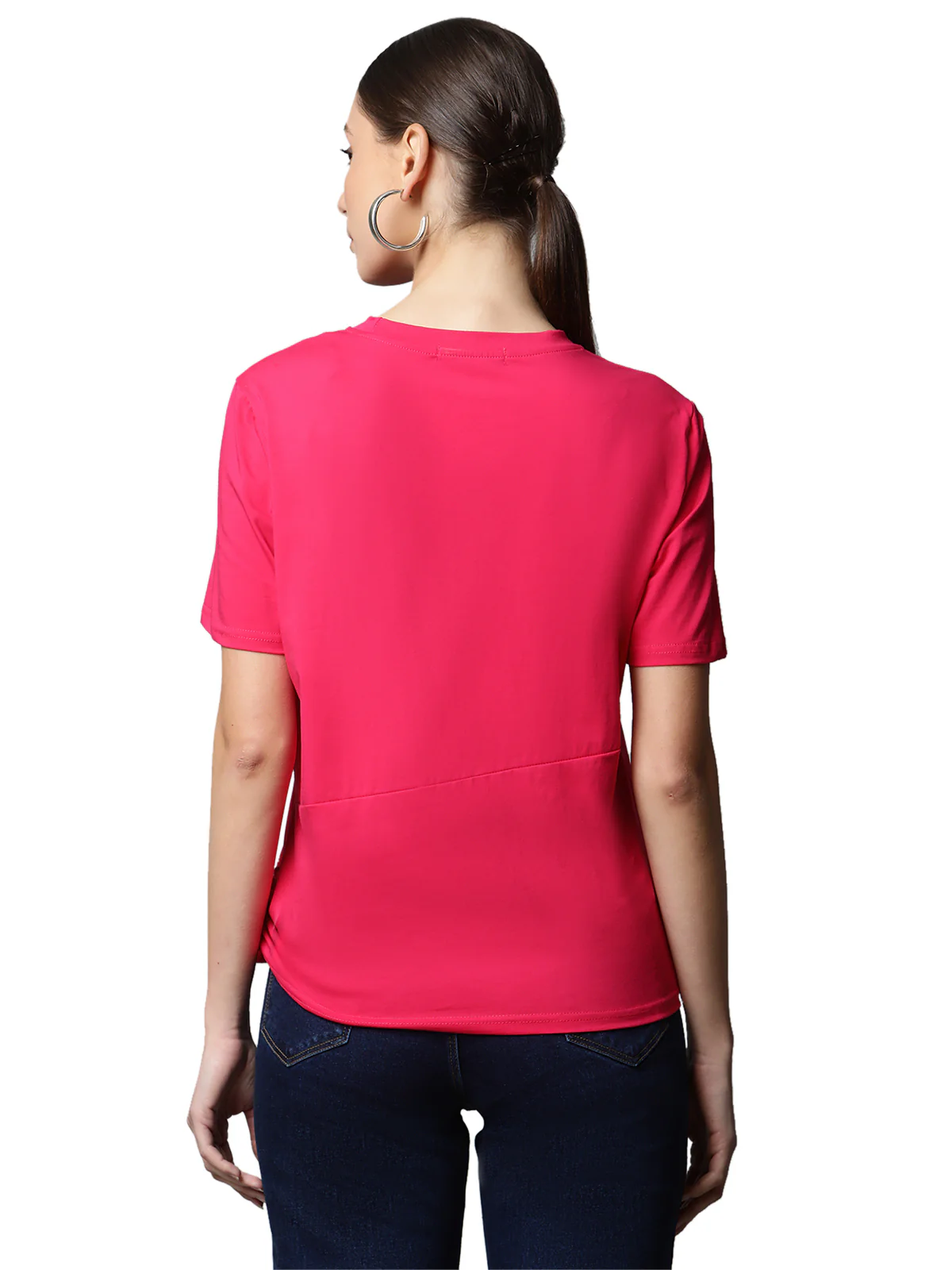 Women Regular Fit Floral Embroidery Top - Image 9
