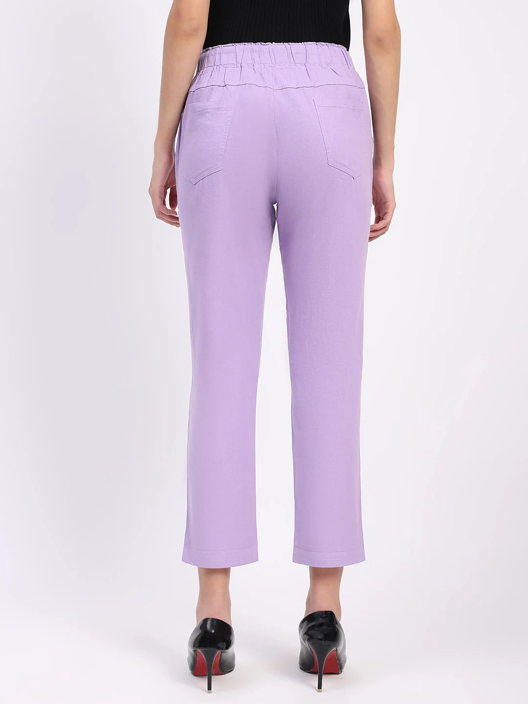 Lilac Cotton Ankle Length Lower - Image 8